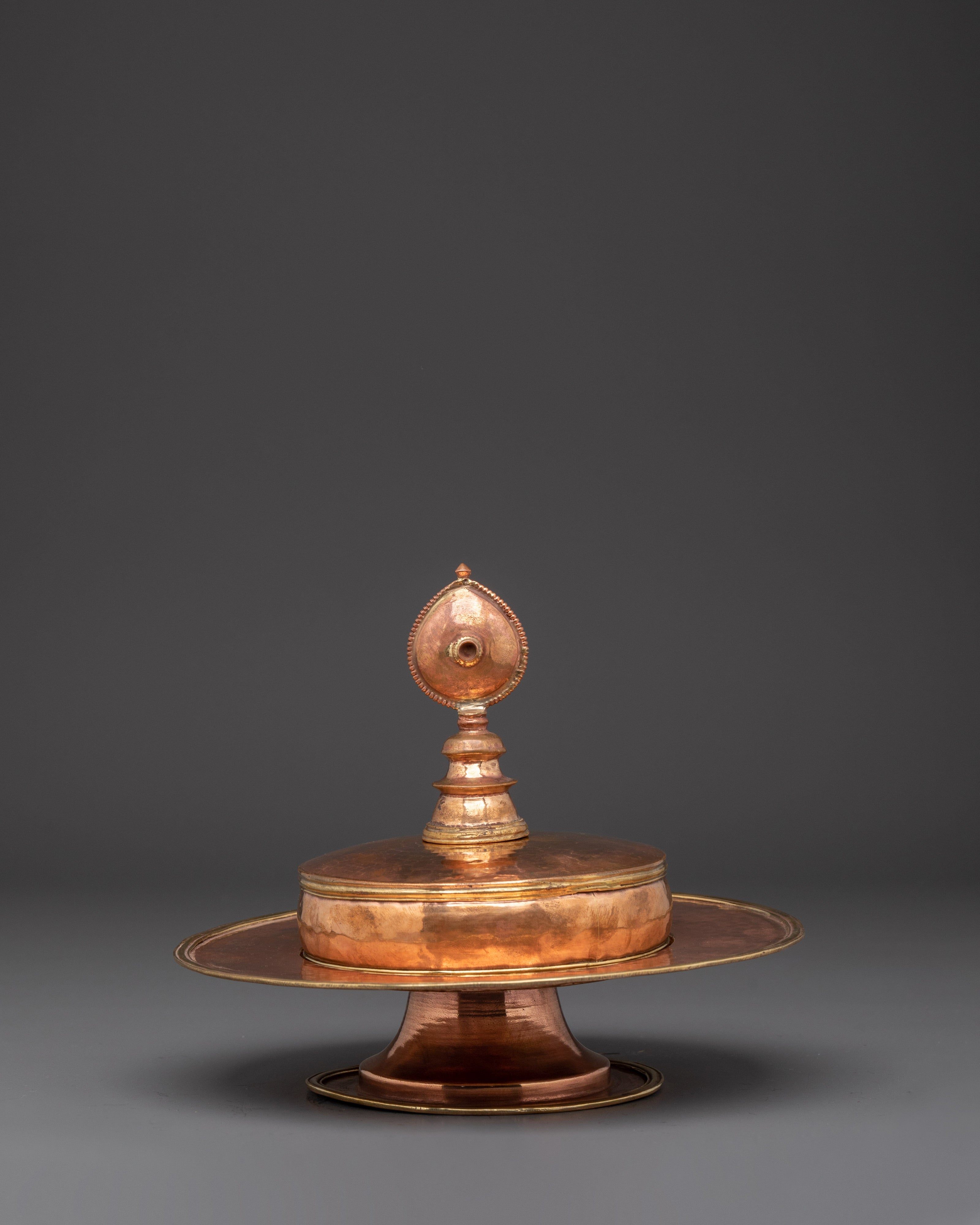 Handmade Copper Mandala Artifact | Spiritual Symbol for Meditation & Rituals