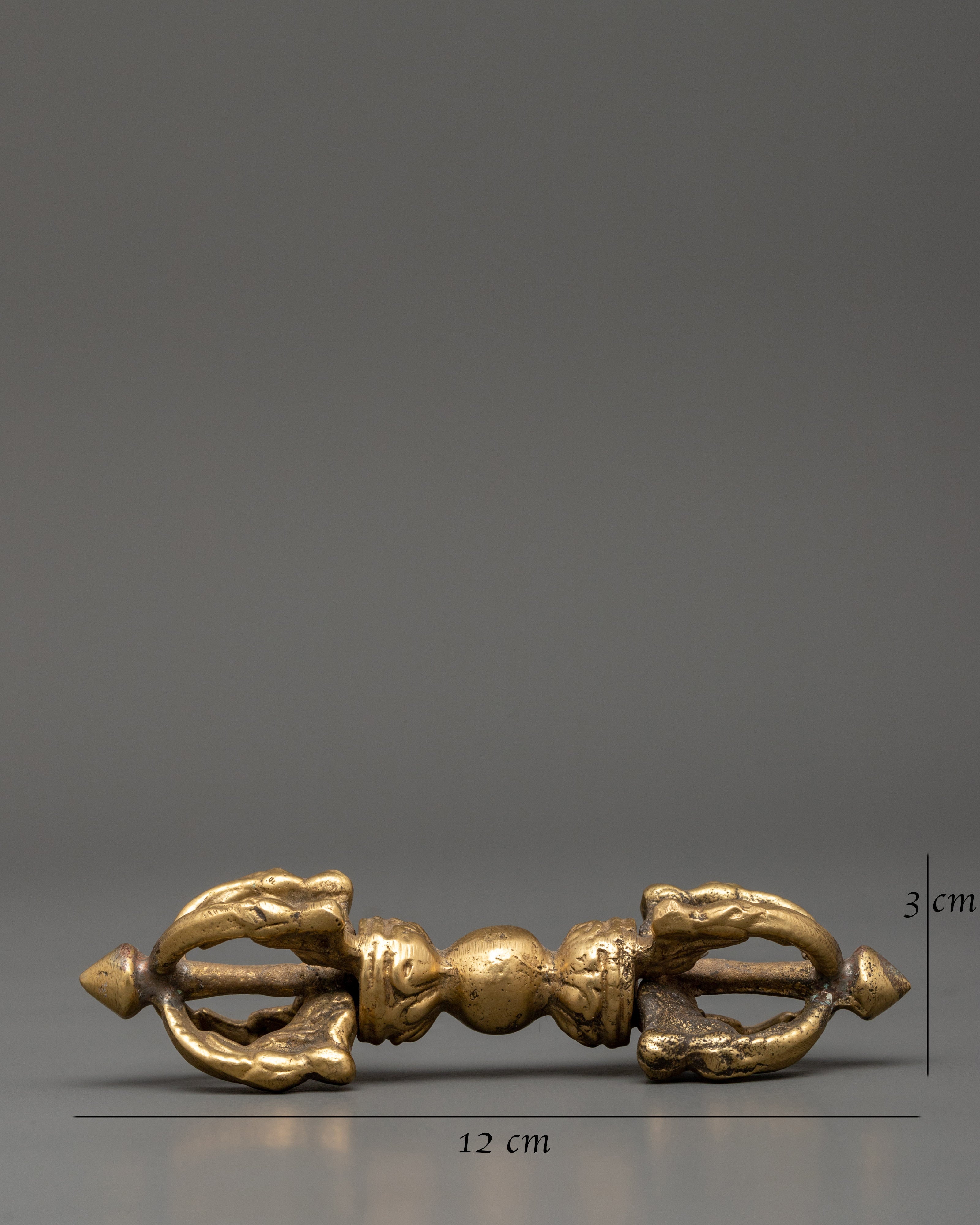 Ceremonial Buddhist Vajra | Traditional Brass Dorje Ritual Object