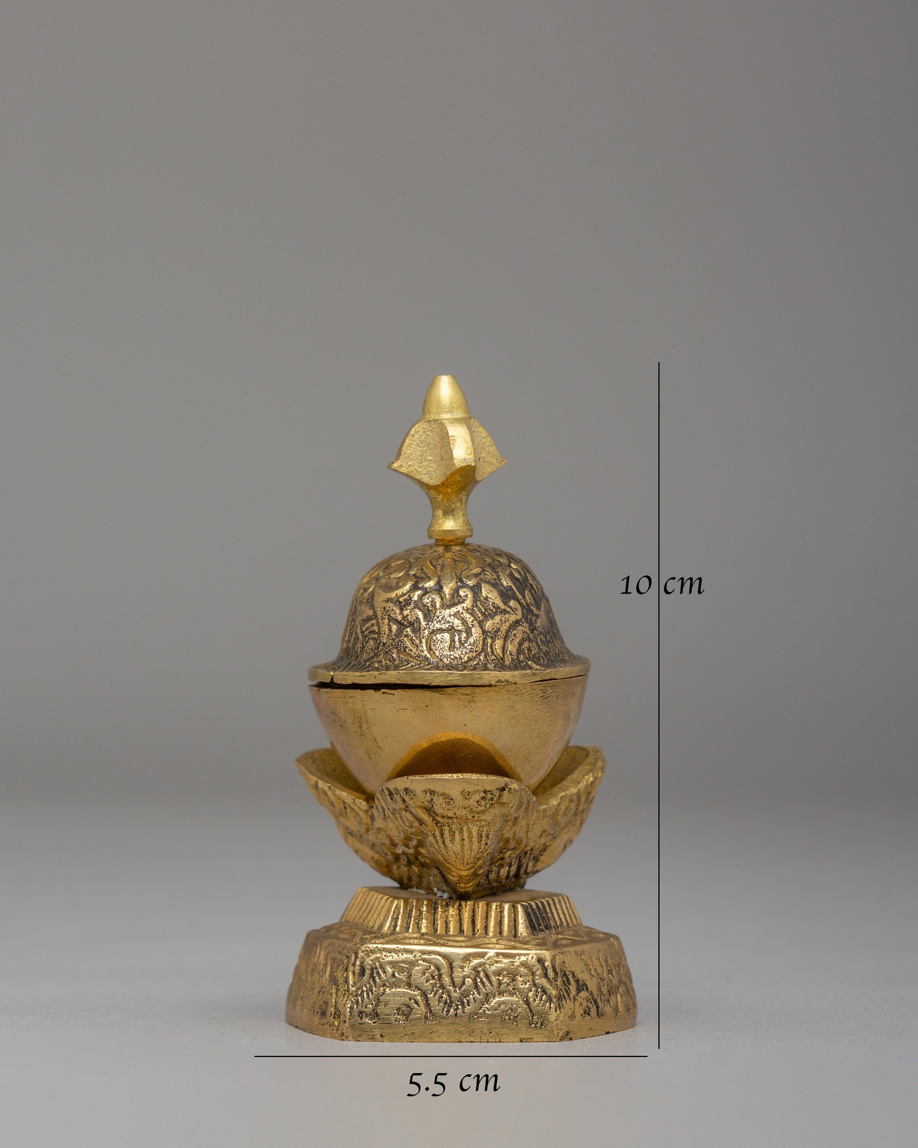 Handmade Buddhist Ceremonial Kapala | Ritual Vessel for Tantric Practices