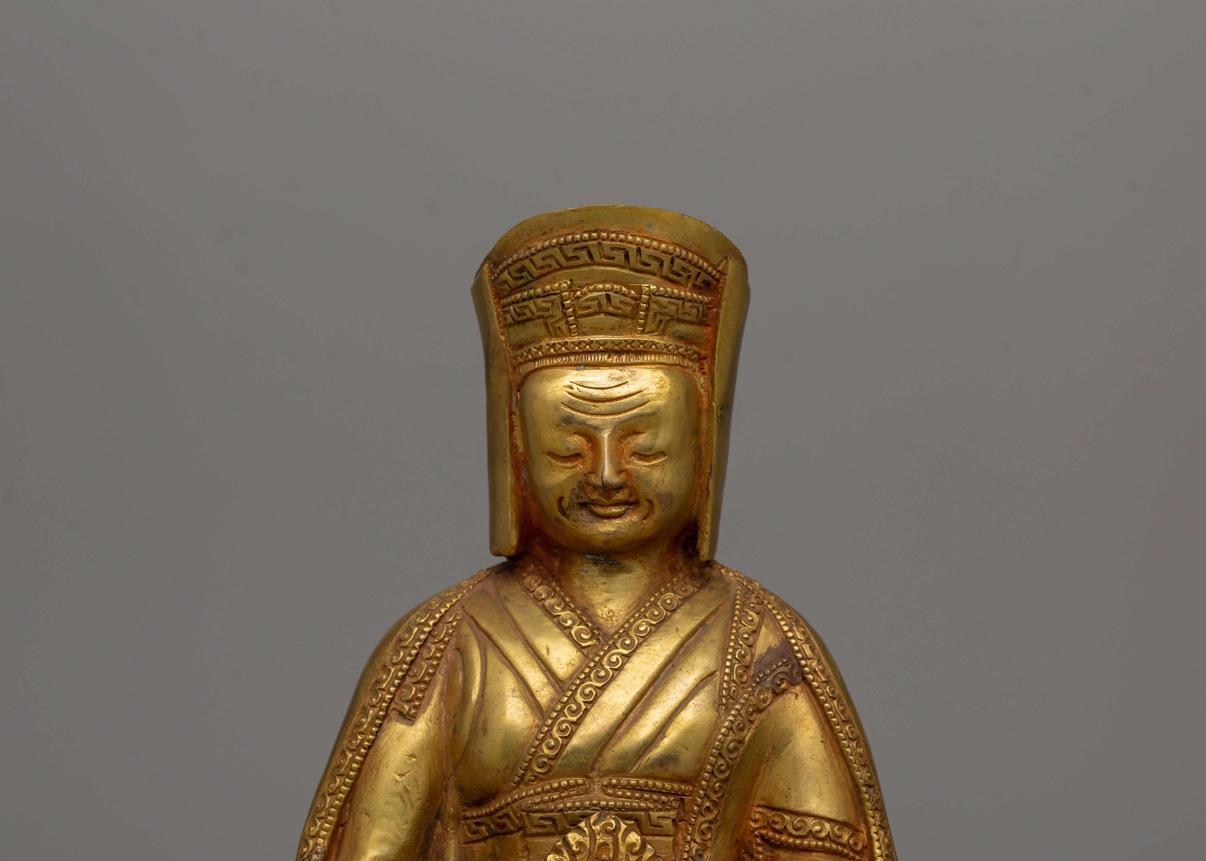 Buddhist Master Gampopa Statue | Tibetan Buddhism Dharma Decor