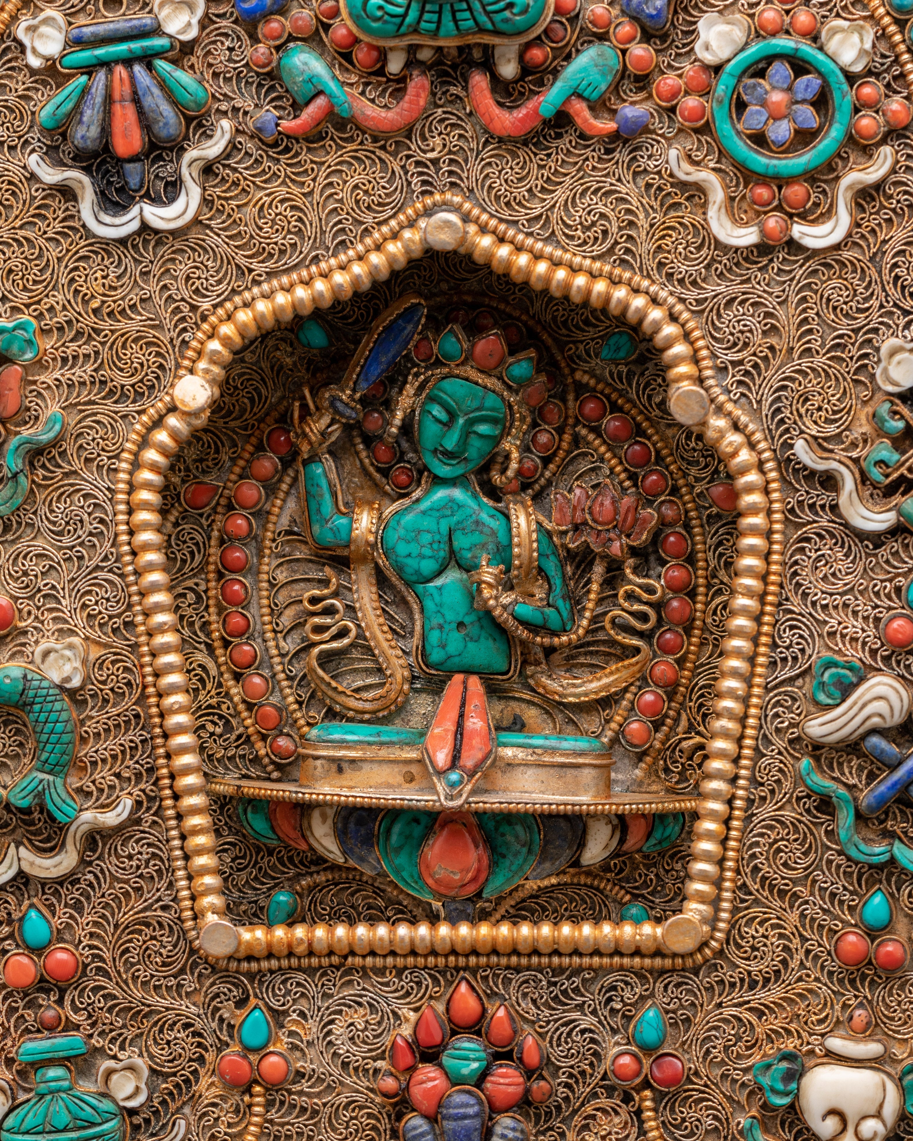 Ghau Box With Manjushri | Altar, and Meditation