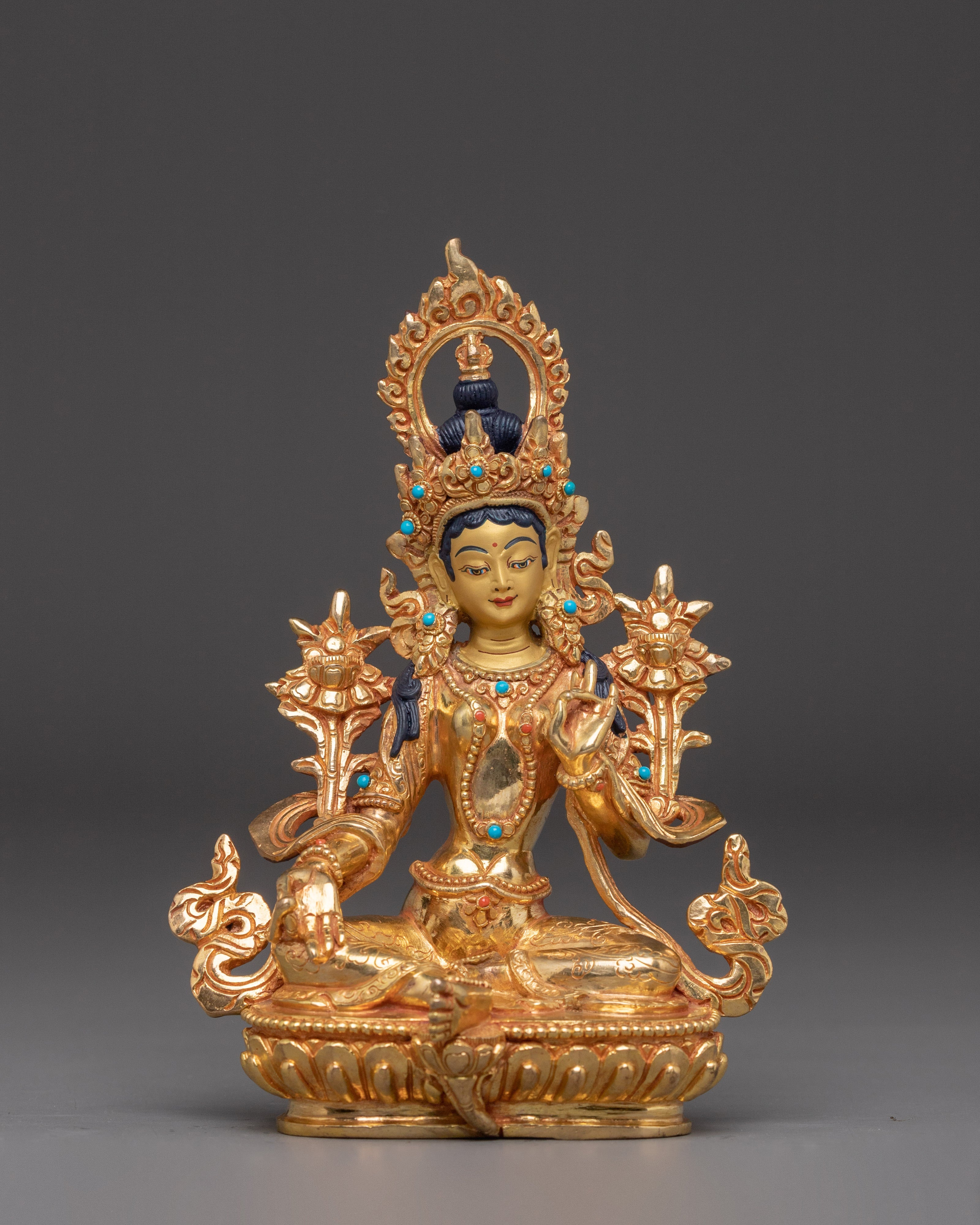 golden-shyama-tara-statue