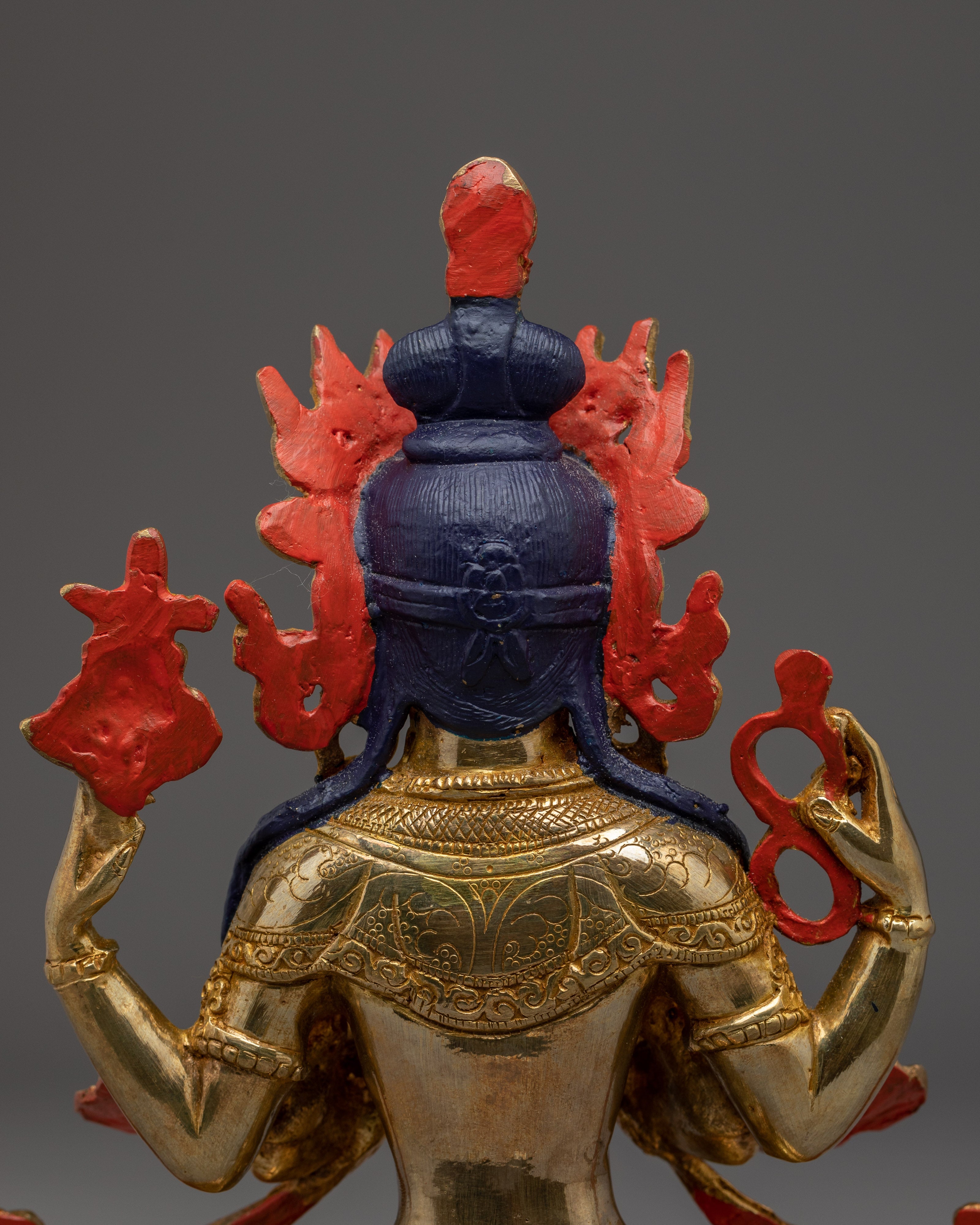 Four-Armed Chenresig Compassion Sculpture | Traditional Artwork