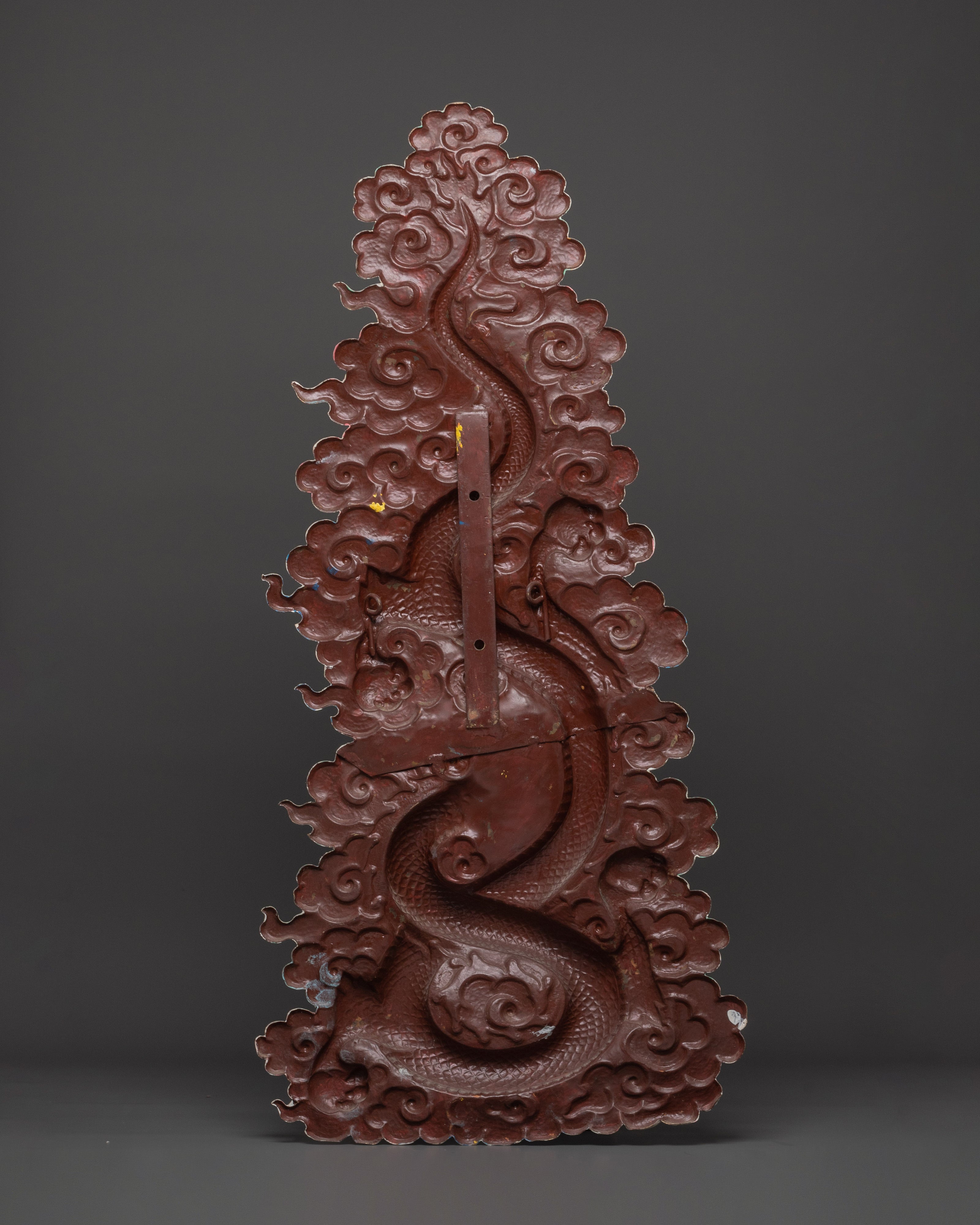 Handcrafted Dragon Wall Hanging | Intricate Cloud & Fire Design for Unique Home Decor