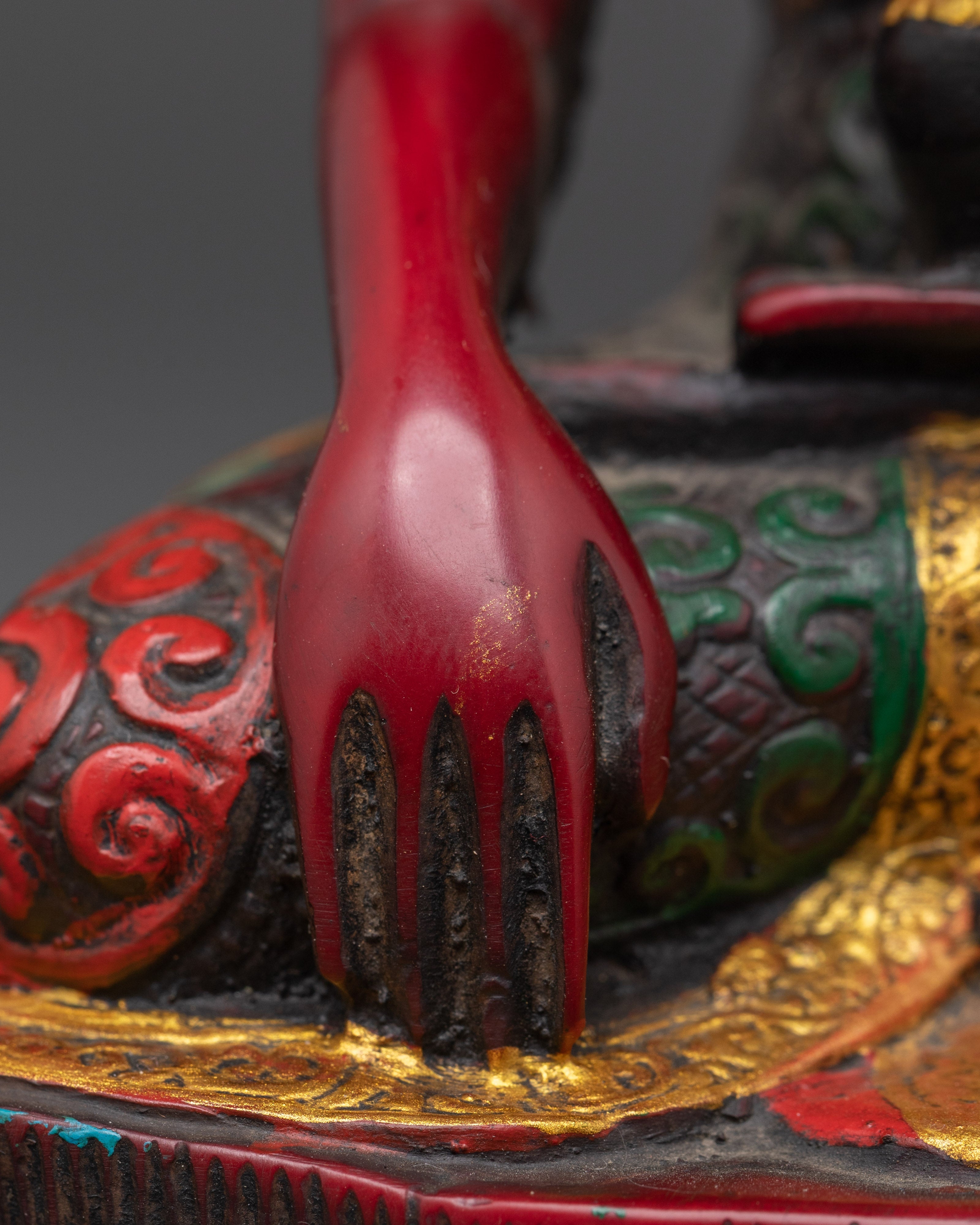 Tibetan Shakyamuni Buddha Sculpture | Handcrafted Ceramic Buddha Statue