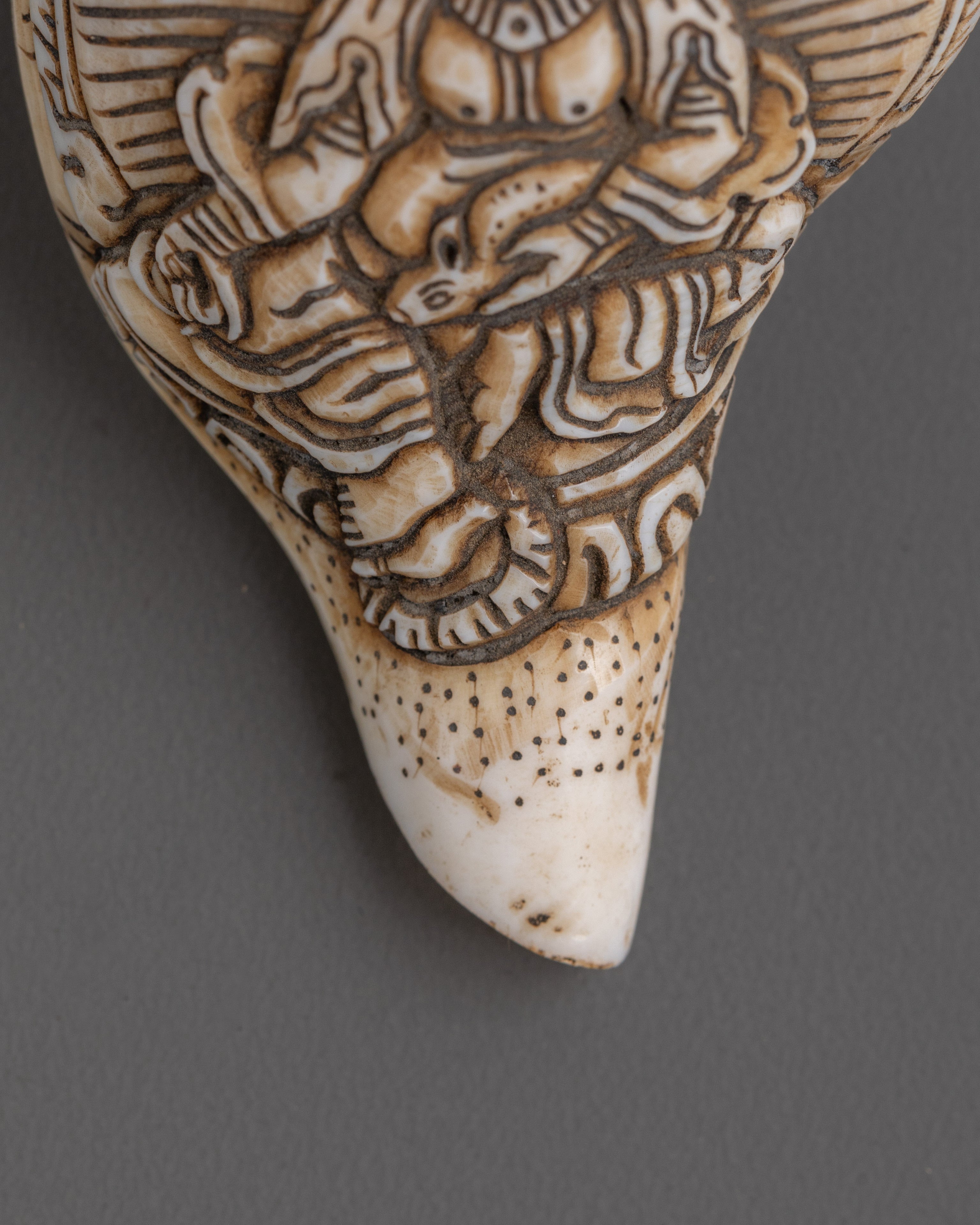 Dzambhala Conch | Sacred Buddhist Artifact