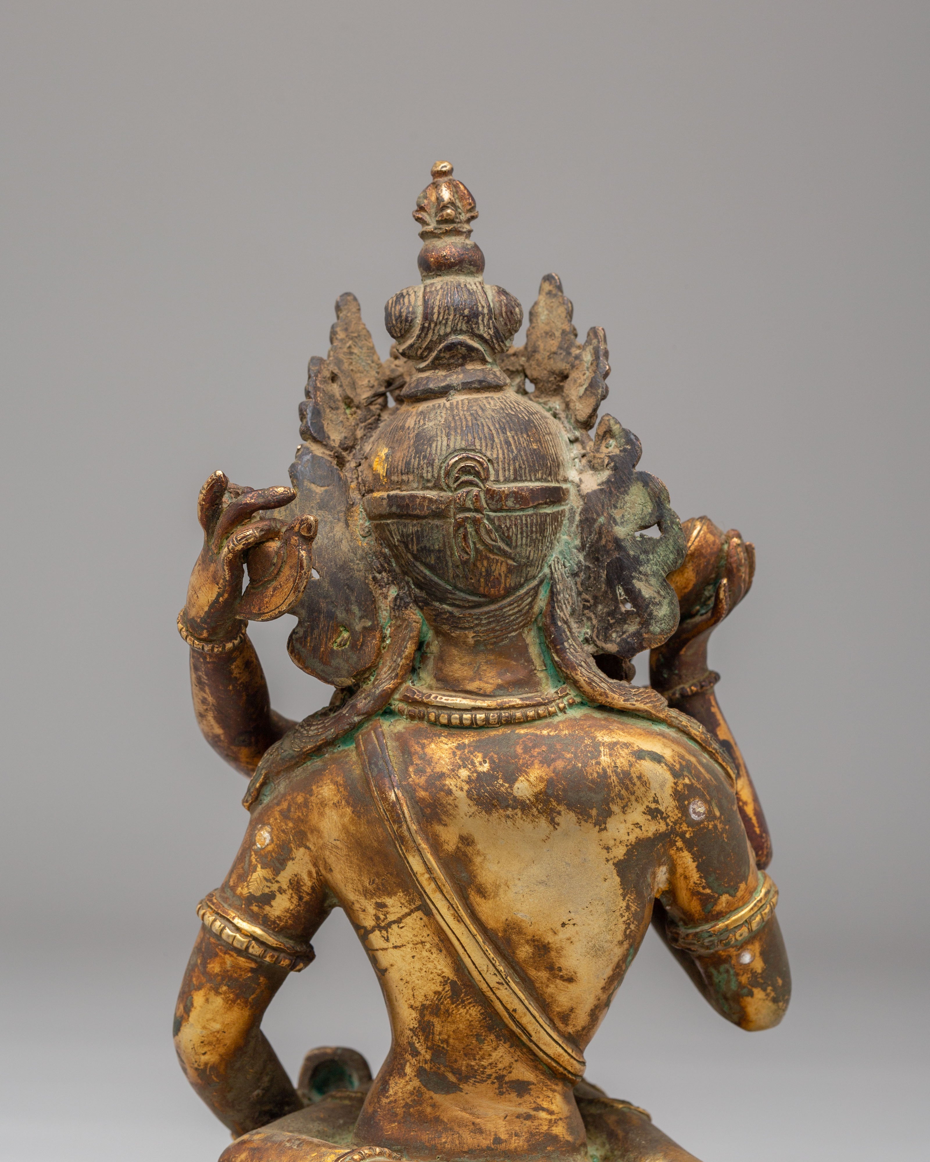 Vajrasattva With Consort Figurine | Vajragarvi Buddhist Sculpture