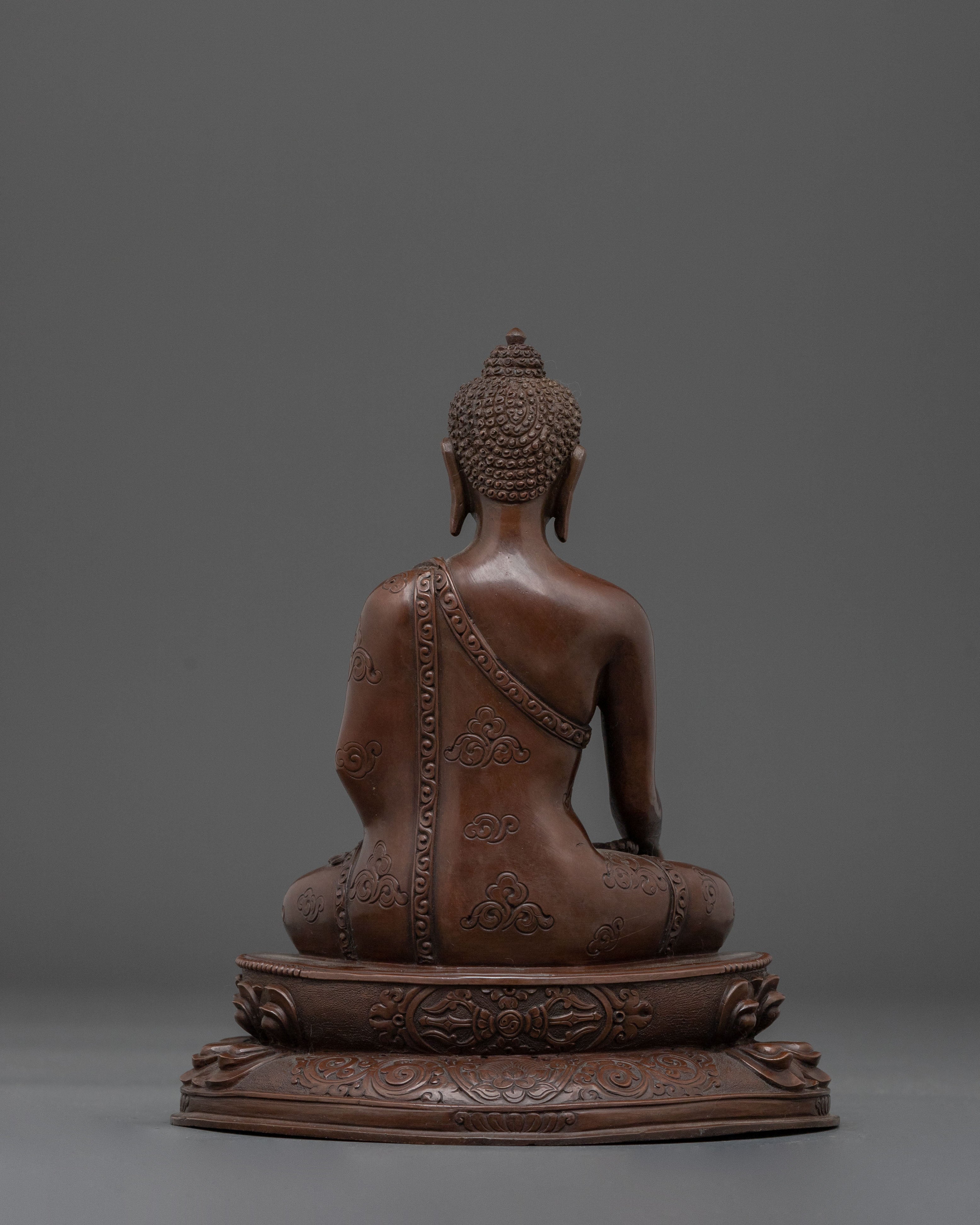 Handcrafted Sacred Shakyamuni Buddha Sculpture | Himalayan Buddhist Art