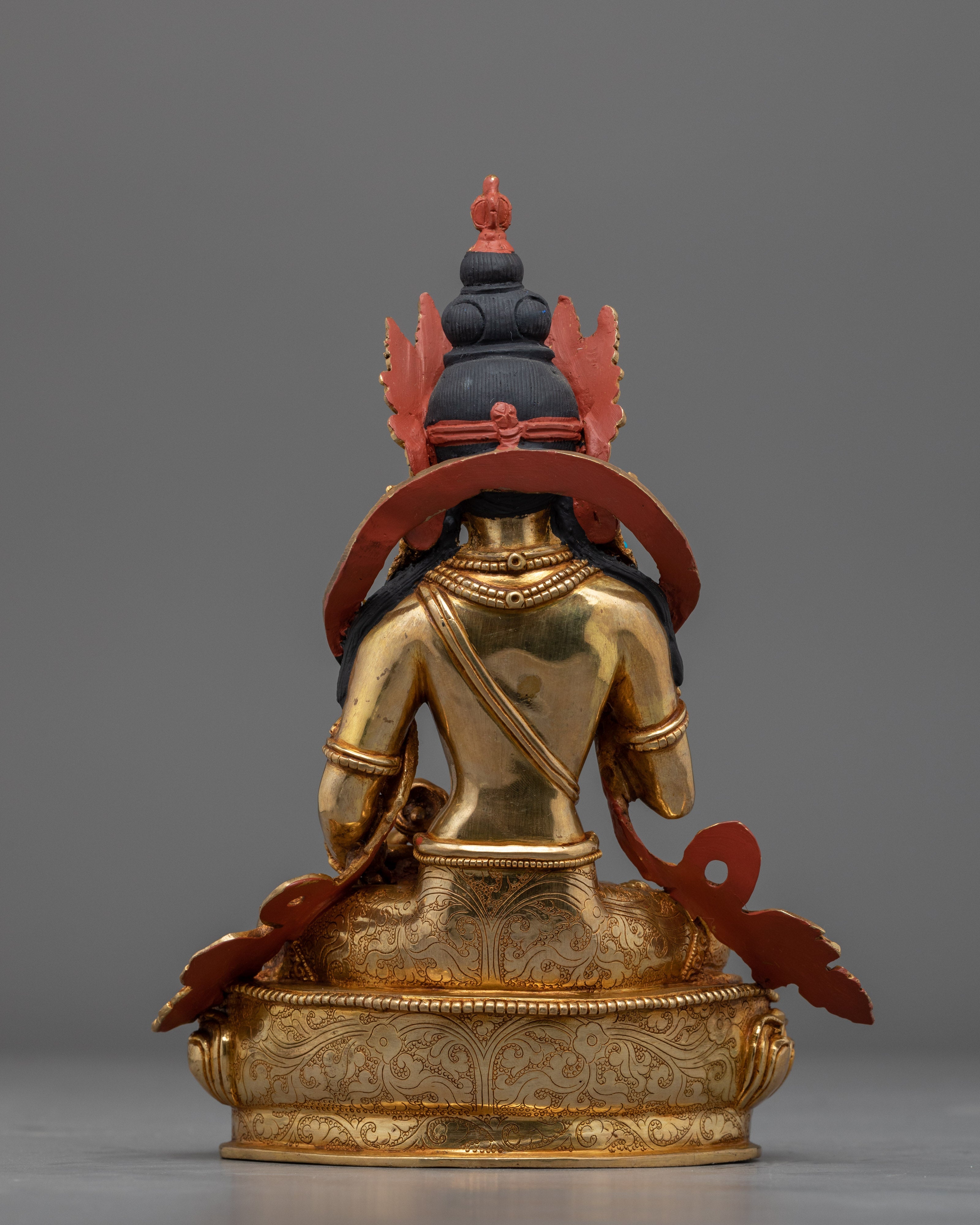 Guru Vajrasattva Statue | Traditional Gold Dorje Sempa Sculpture