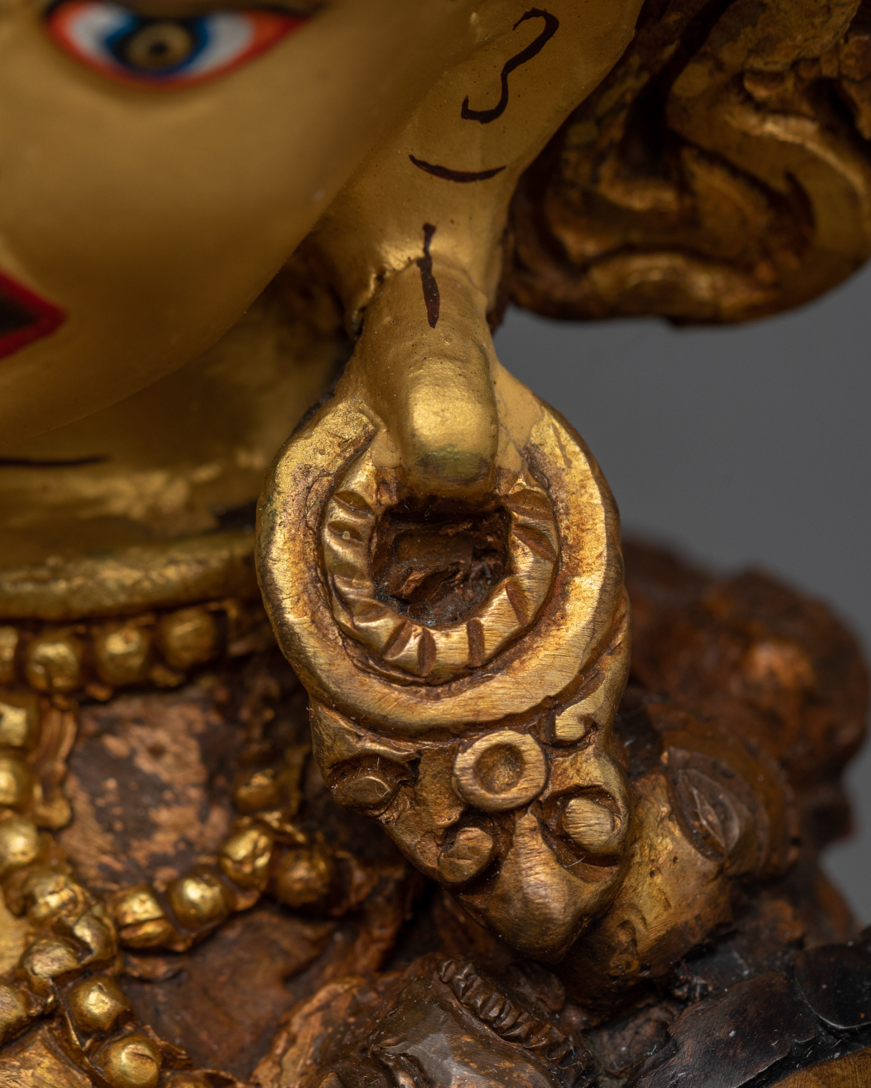 Oxidized Dakini Dorje Phagmo Figurine | Handcrafted Oxidized Copper Artwork