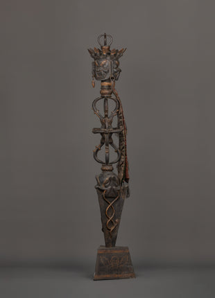 Sacred Iron Phurba Dagger | Vajra Ritual Tool