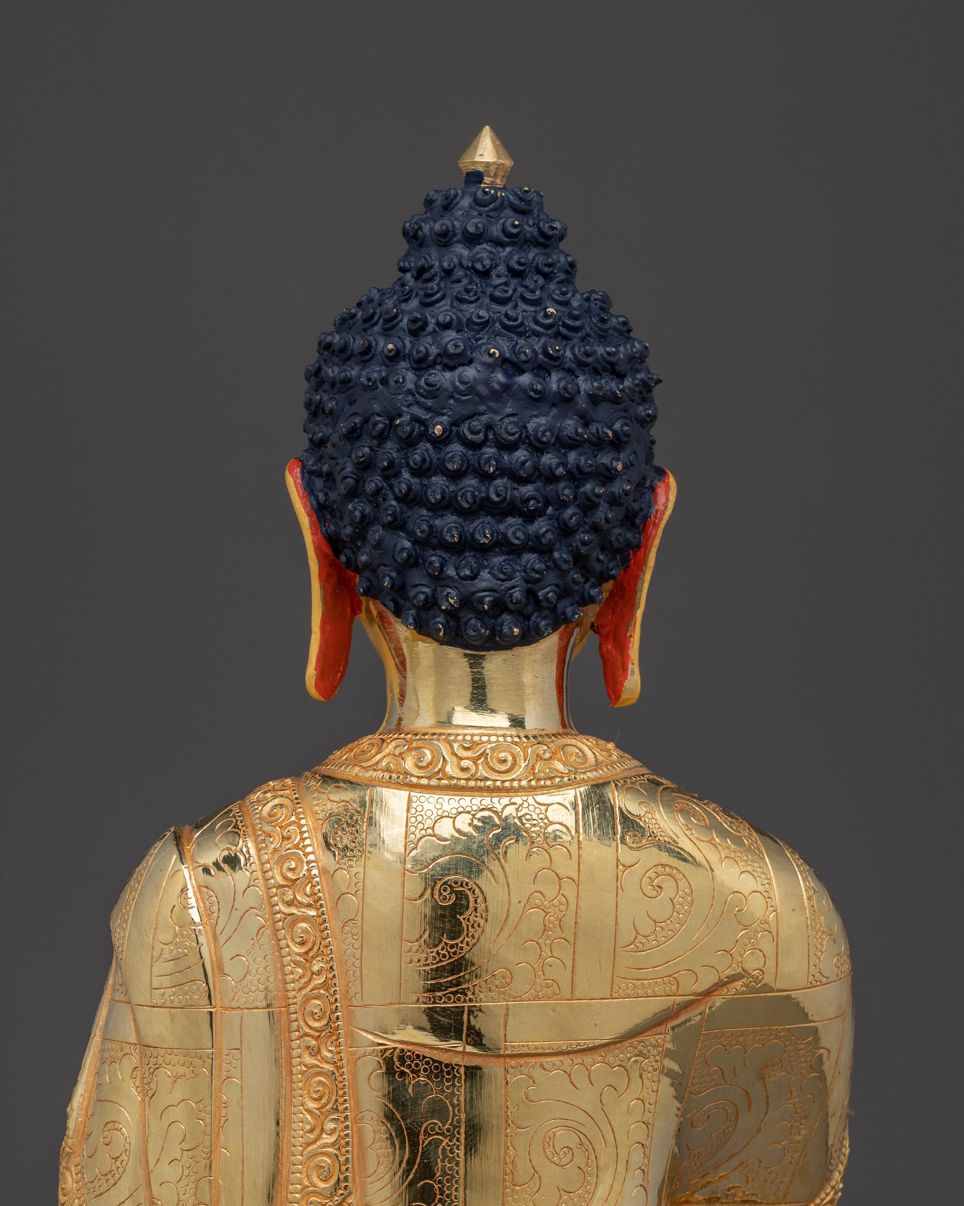 Shakyamuni Buddha Peaceful Copper Artwork | Gautama Buddha Sculpture