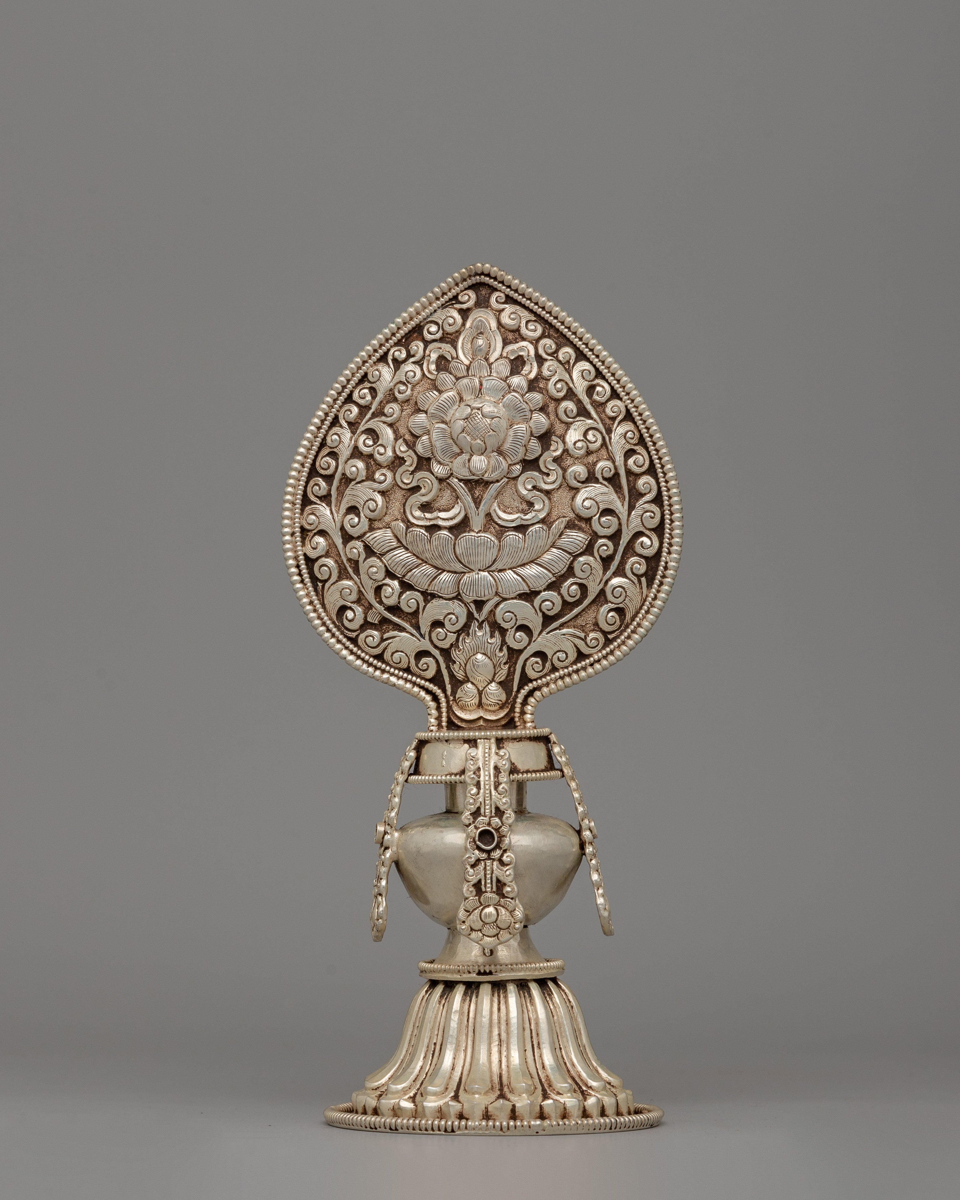 Buddhist Eight Auspicious Symbols in Electro Silver-Plated | Spiritual Blessings