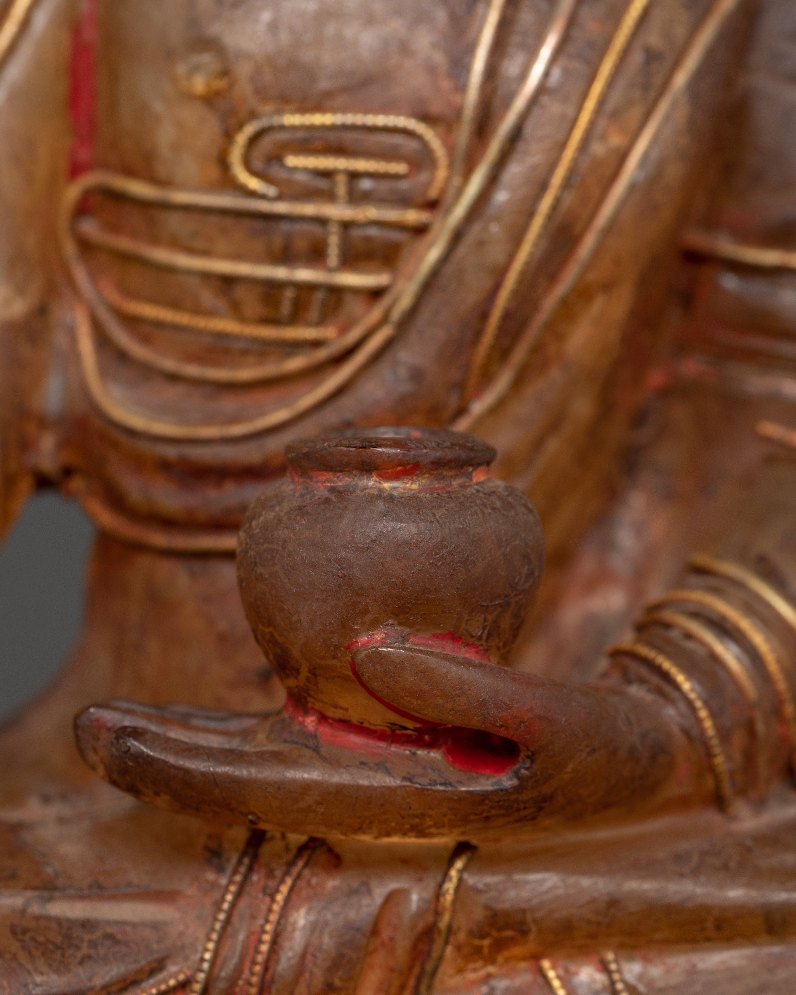 Shakyamuni Buddha The Enlightened One | Gold-Plated Crystal Statue