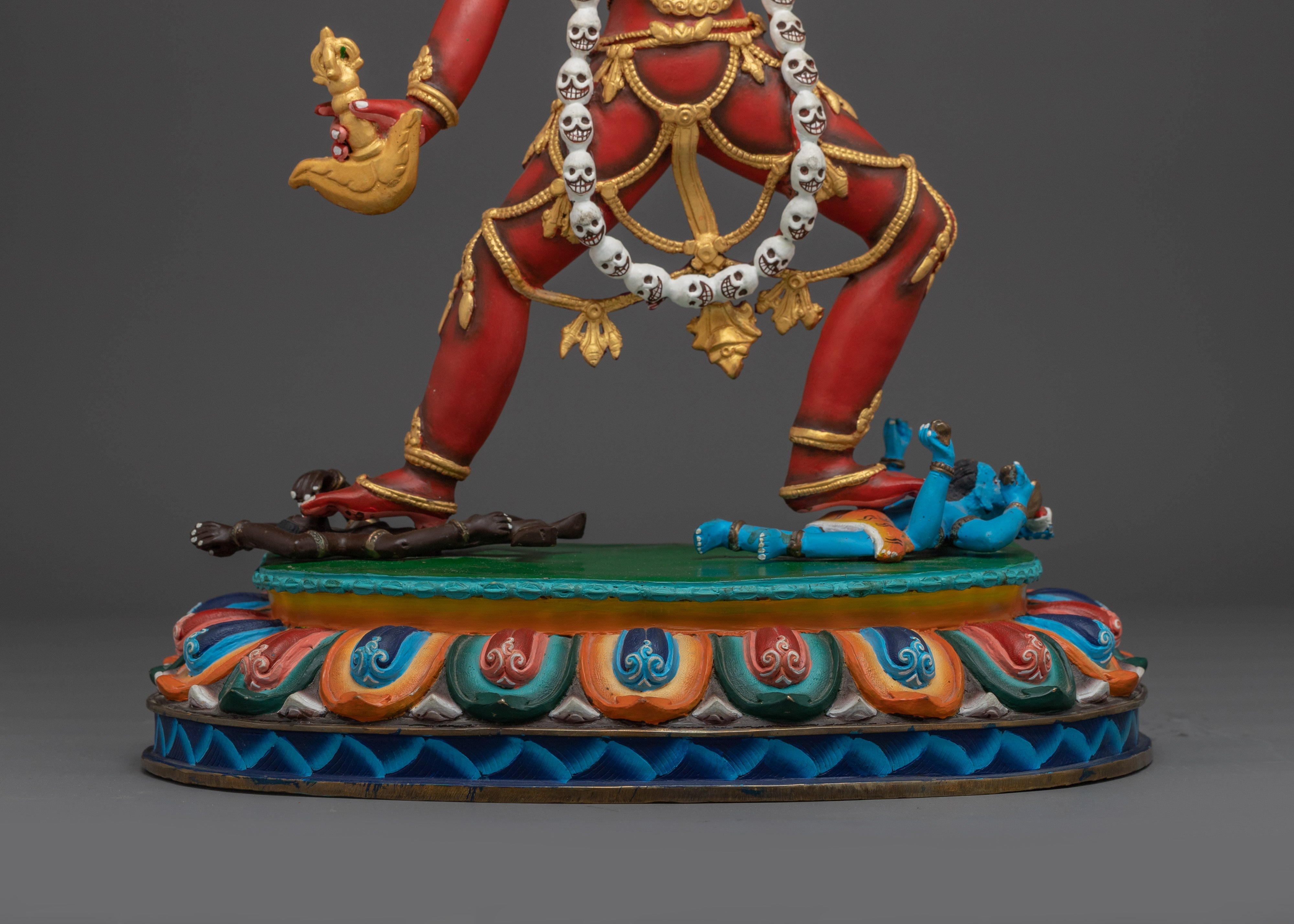 Tibetan Dakini Vajrayogini Copper Statue | The Fierce Queen of the Dakinis