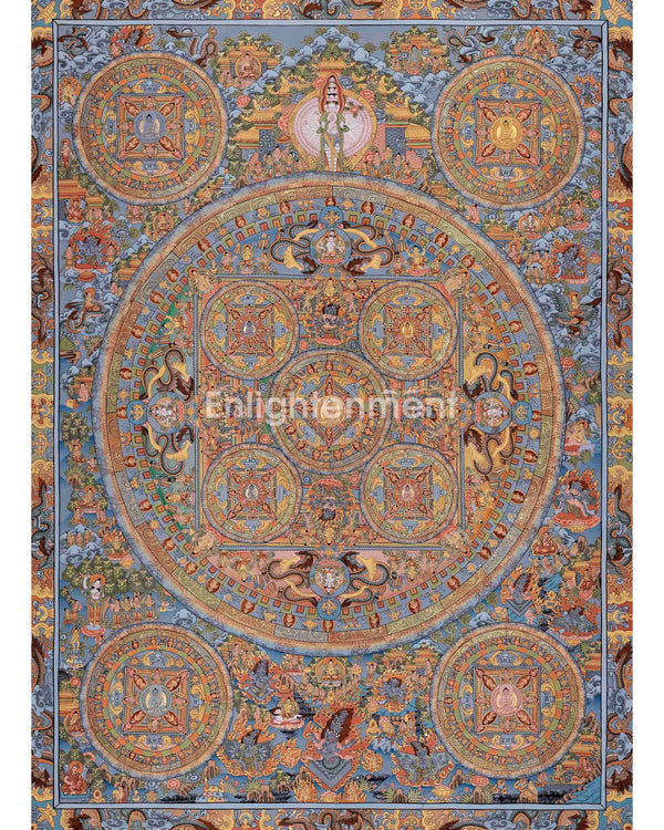 Tibetan Buddha Mandala Thangka | Tibetan Wall Decoration Painting