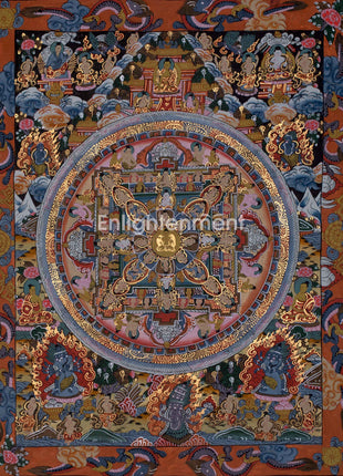 Buddha Mandala Thangka | Handmade Sacred Thangka Painting