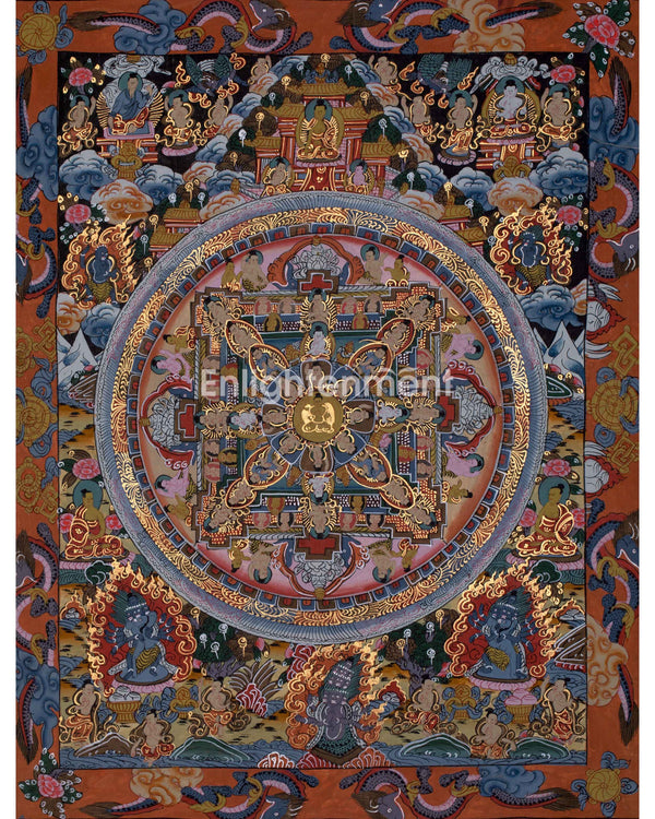 Buddha Mandala Thangka | Handmade Sacred Thangka Painting