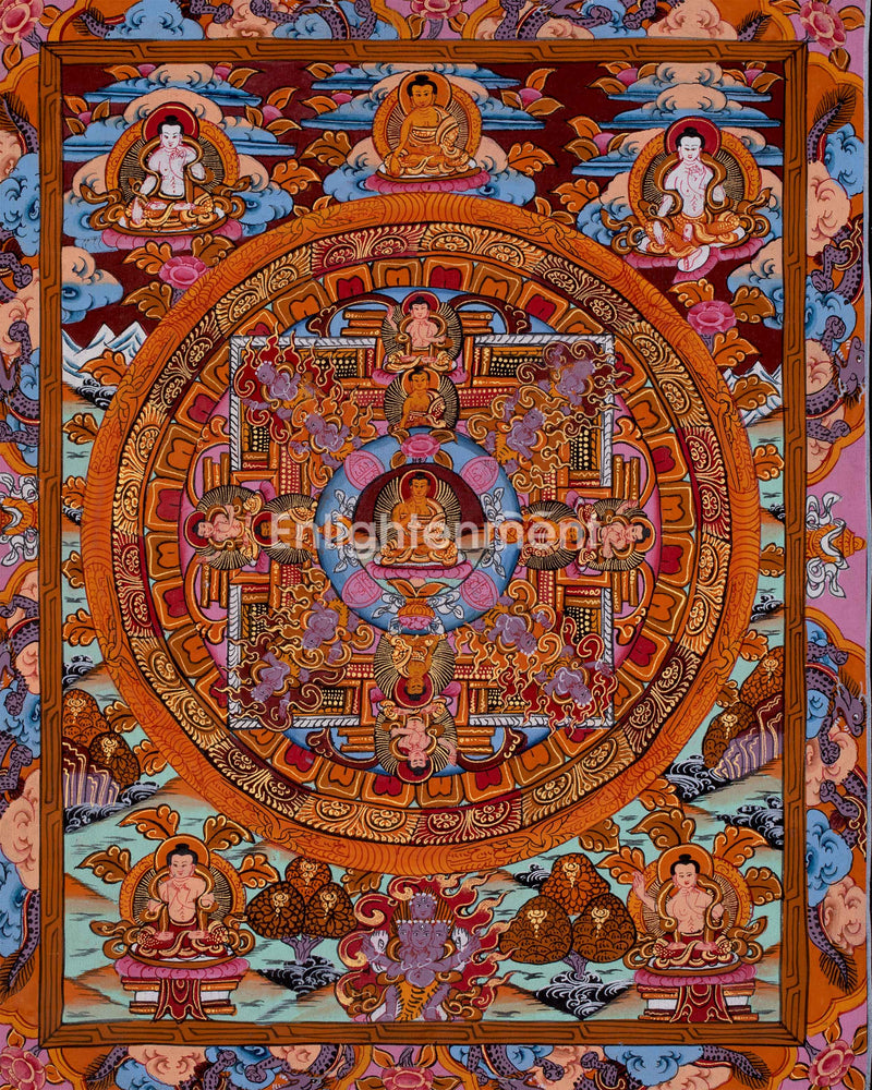 Fine Quality Buddha Mandala Thangka | Hand-painted Tibetan Thangka