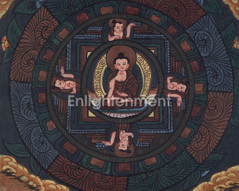 Vintage Buddha Mandala | Buddha Painting