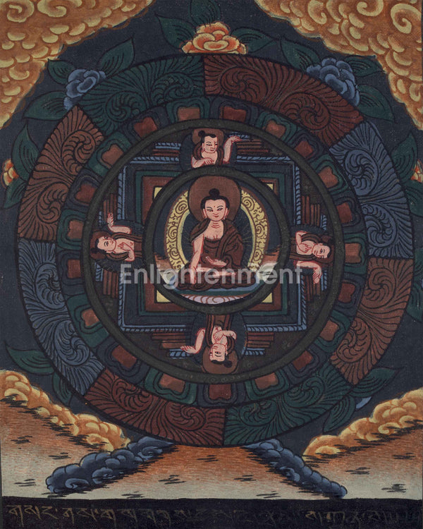 Vintage Buddha Mandala | Buddha Painting