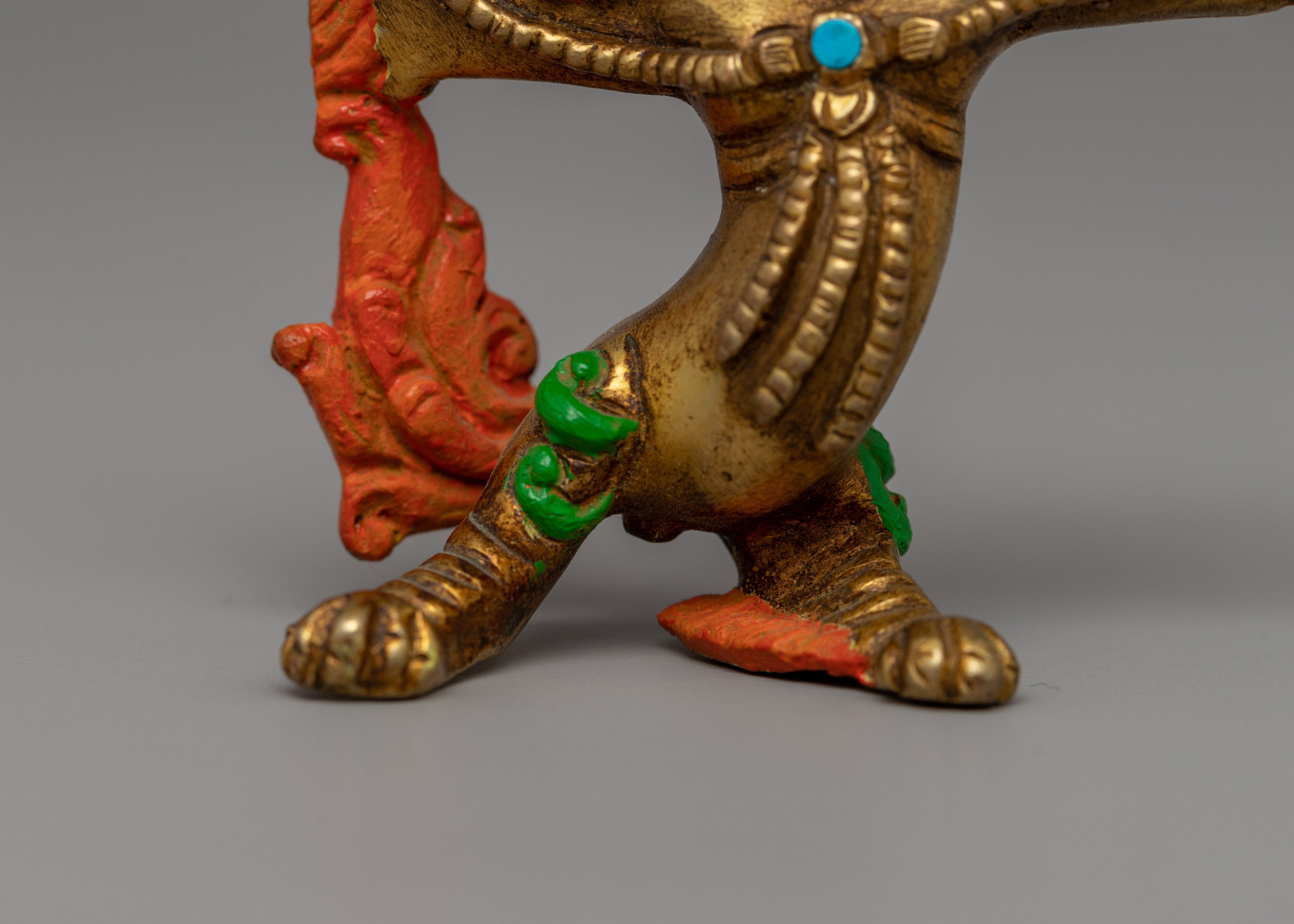 Handcrafted Standing Lion Statue Set | Decorative Spiritual Lion Figurines