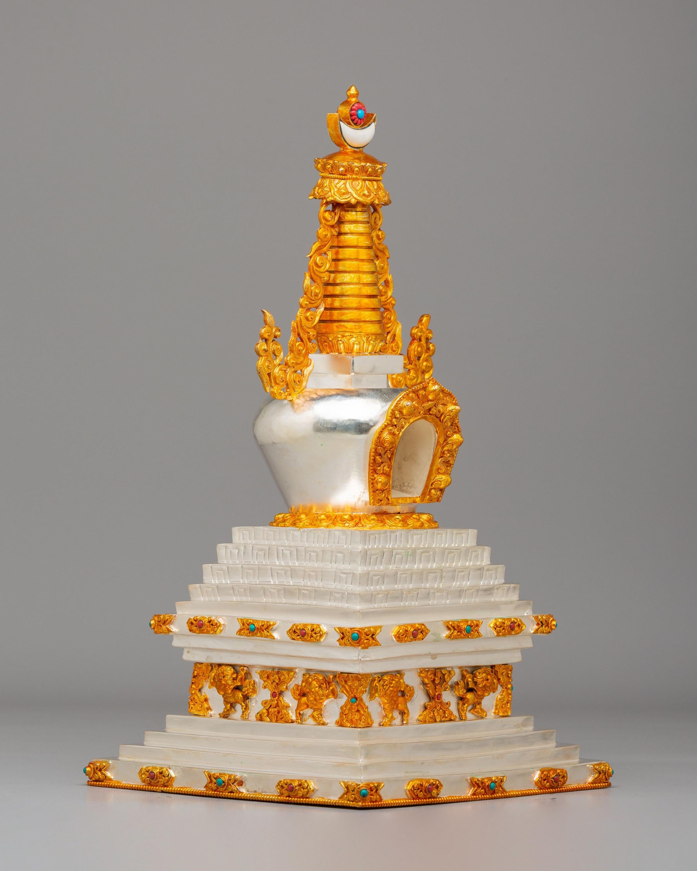 Handmade Stupa for Rituals | Symbol of Enlightenment