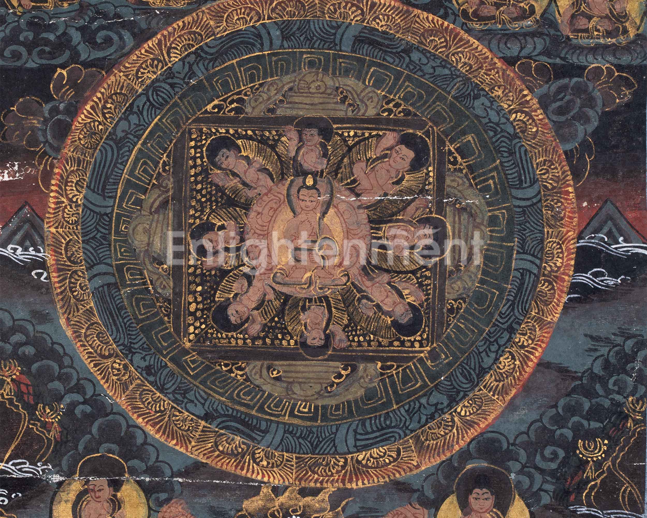 Vintage Buddha Mandala | Buddhist Art