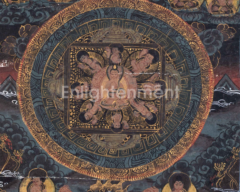 Vintage Buddha Mandala | Buddhist Art