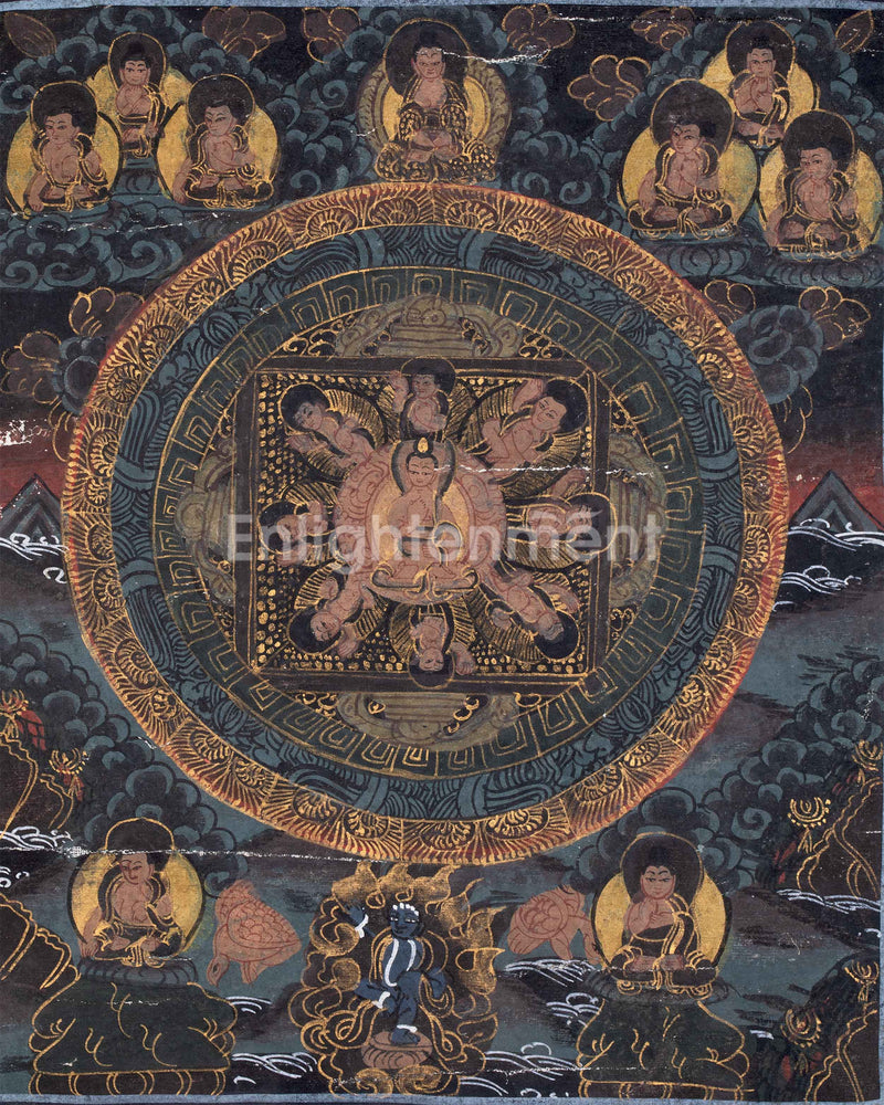 Vintage Buddha Mandala | Buddhist Art