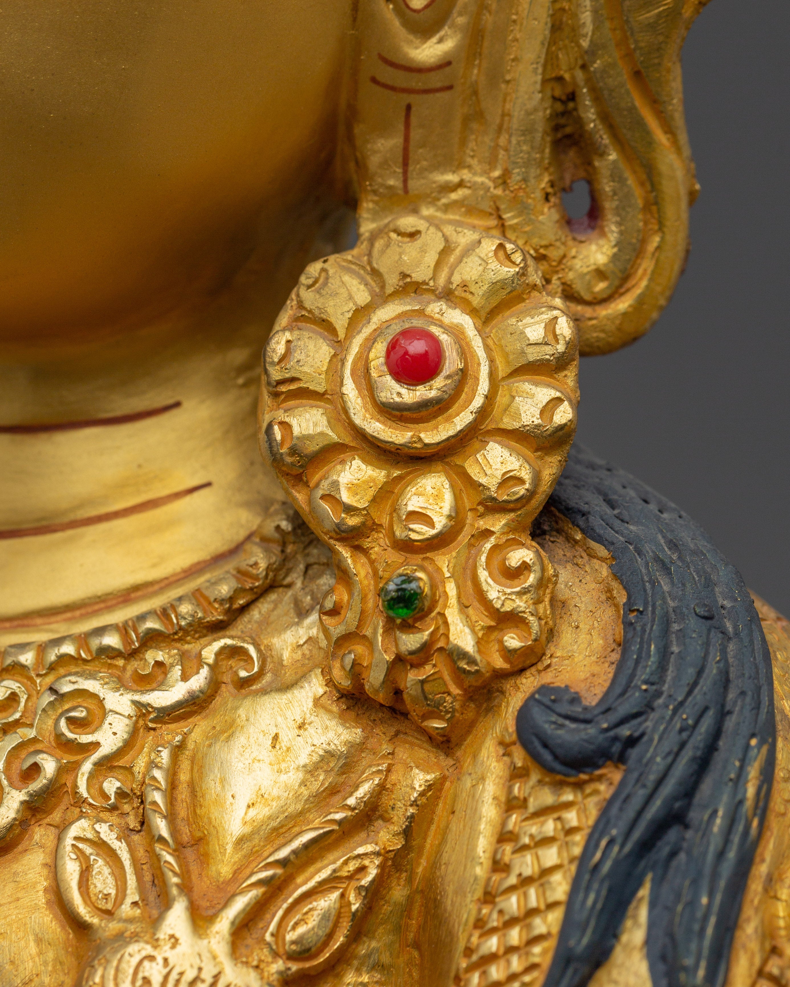 Handcrafted Chenrezig Compassion Deity Sculpture | Four-Armed Avalokiteshvara Deity