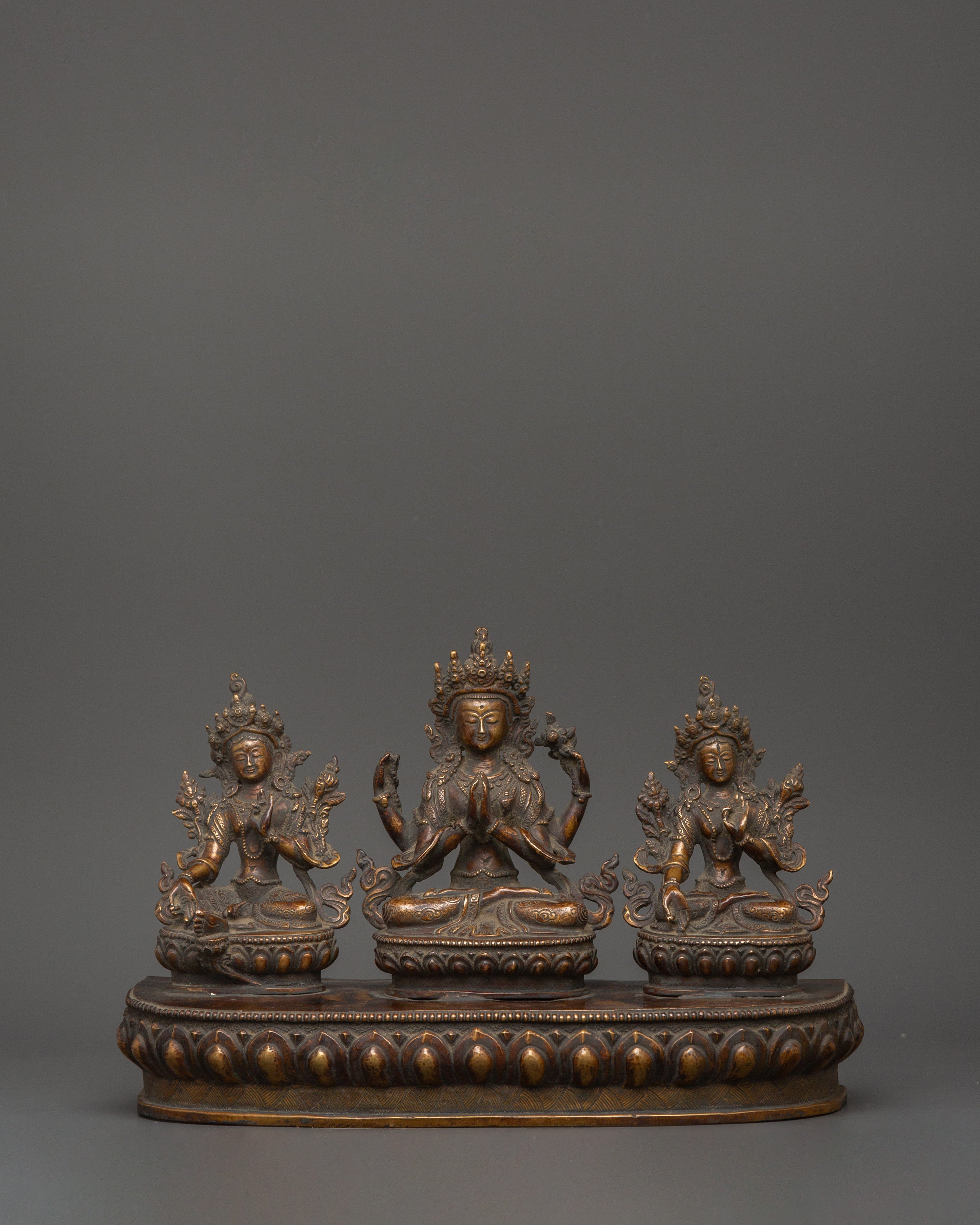 Chenrezig, Green Tara & White Tara | Buddhism Craft