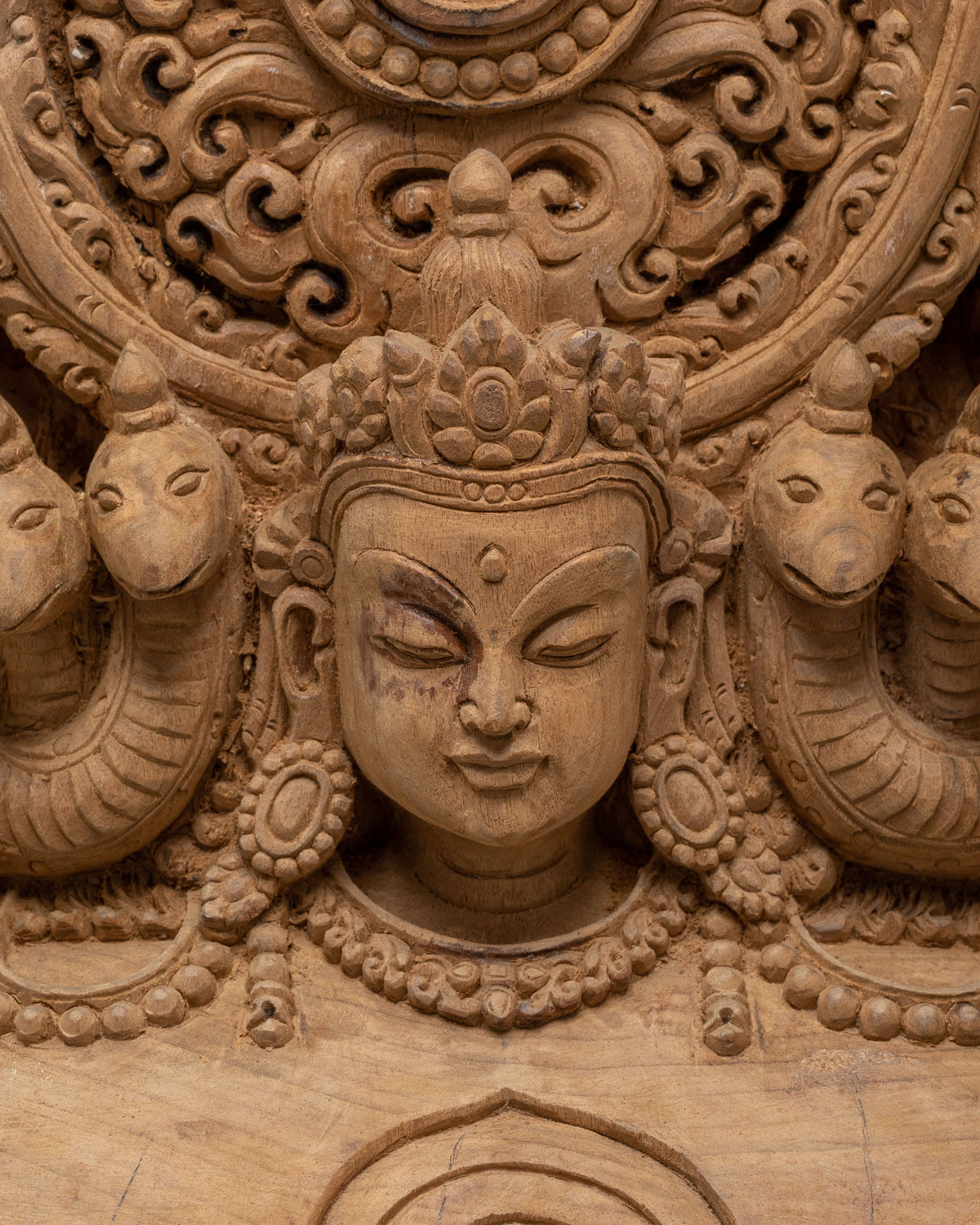 Wooden Bhairava Wall Hanging | Exclusive Hand-Carved Sacred Artwork