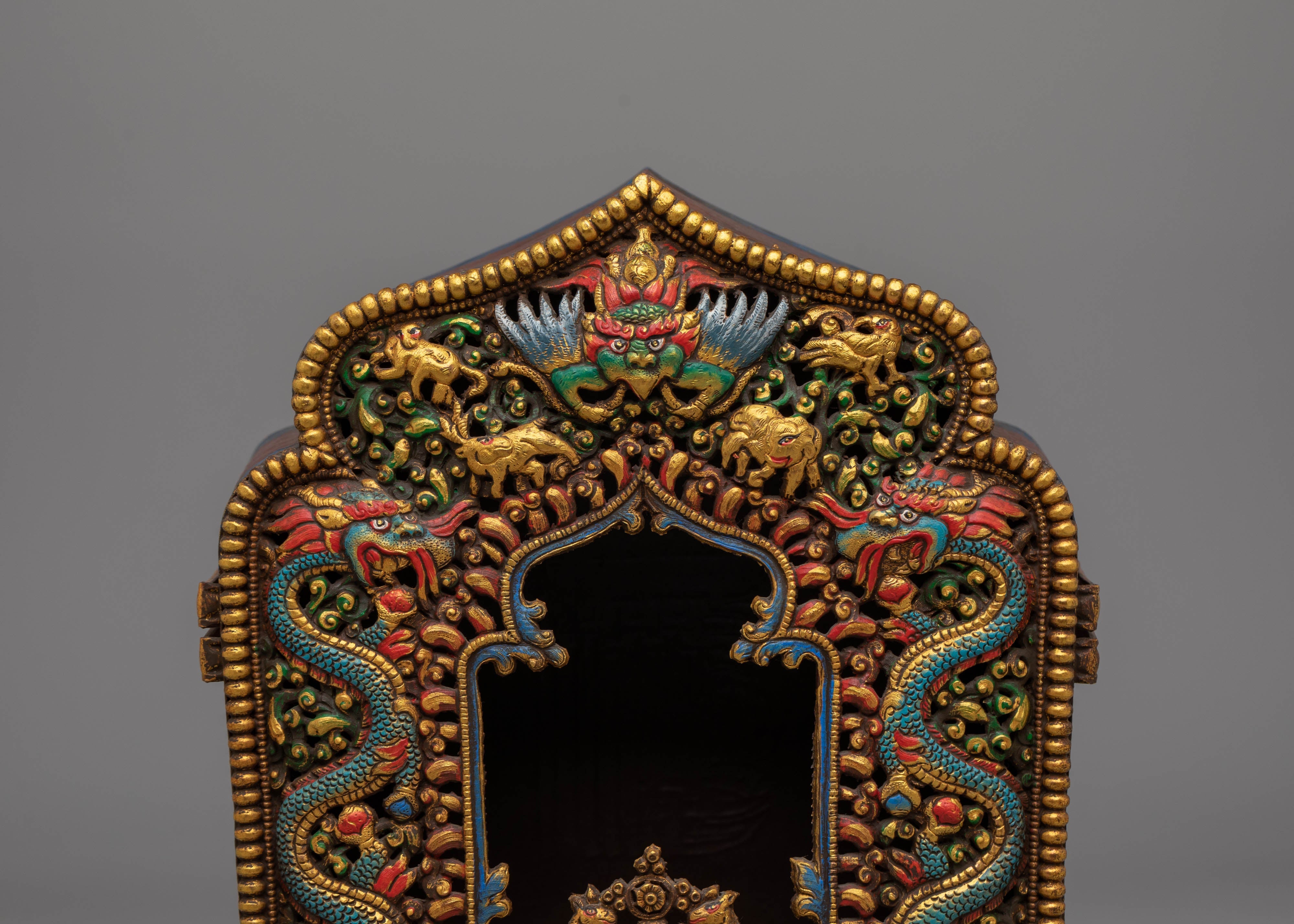 Handcrafted Ghau Box for Buddhist Ritual | Meditation Box