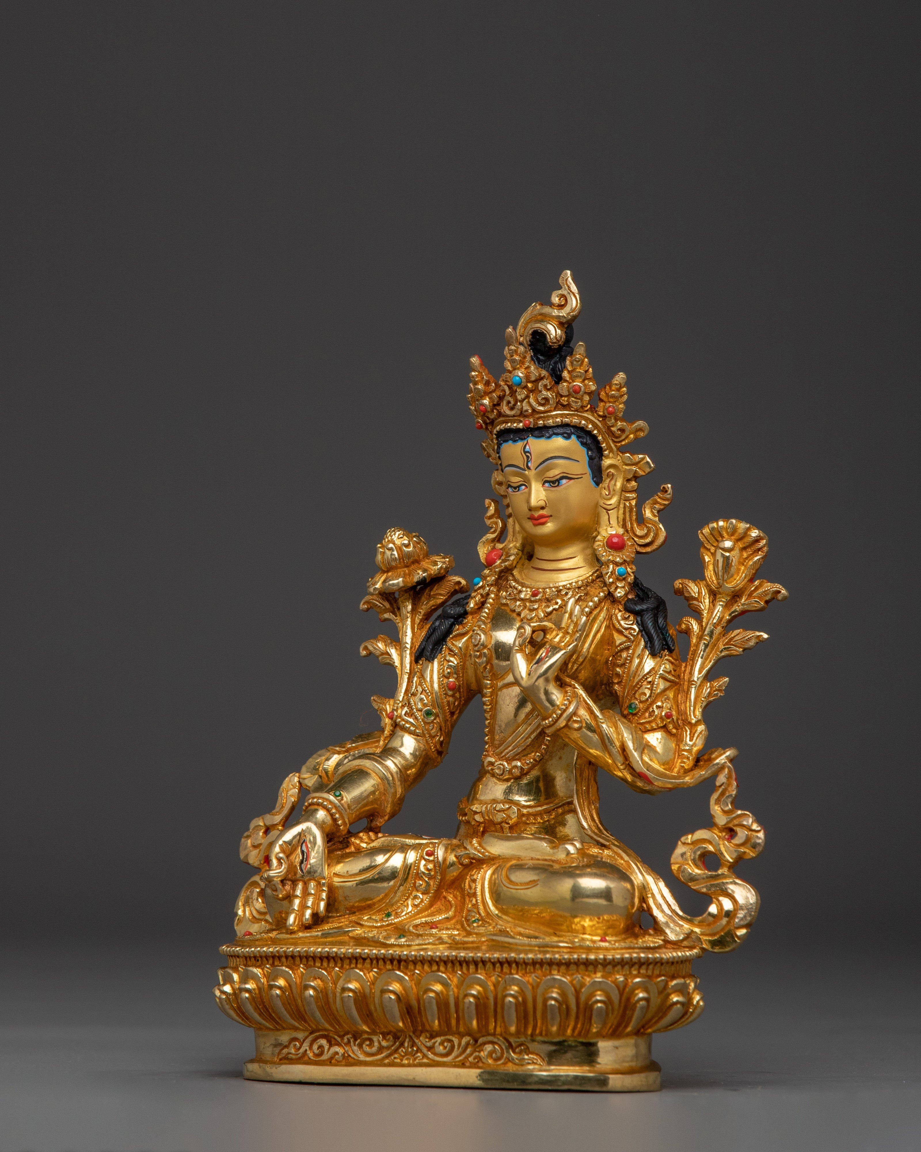 Buddhist Healing Deity White Tara Statue | Sita Tara - Female Buddha of Compassion