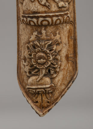 Buffalo Bone Vajrapani Wall Decor | Sacred Symbol of Power & Protection