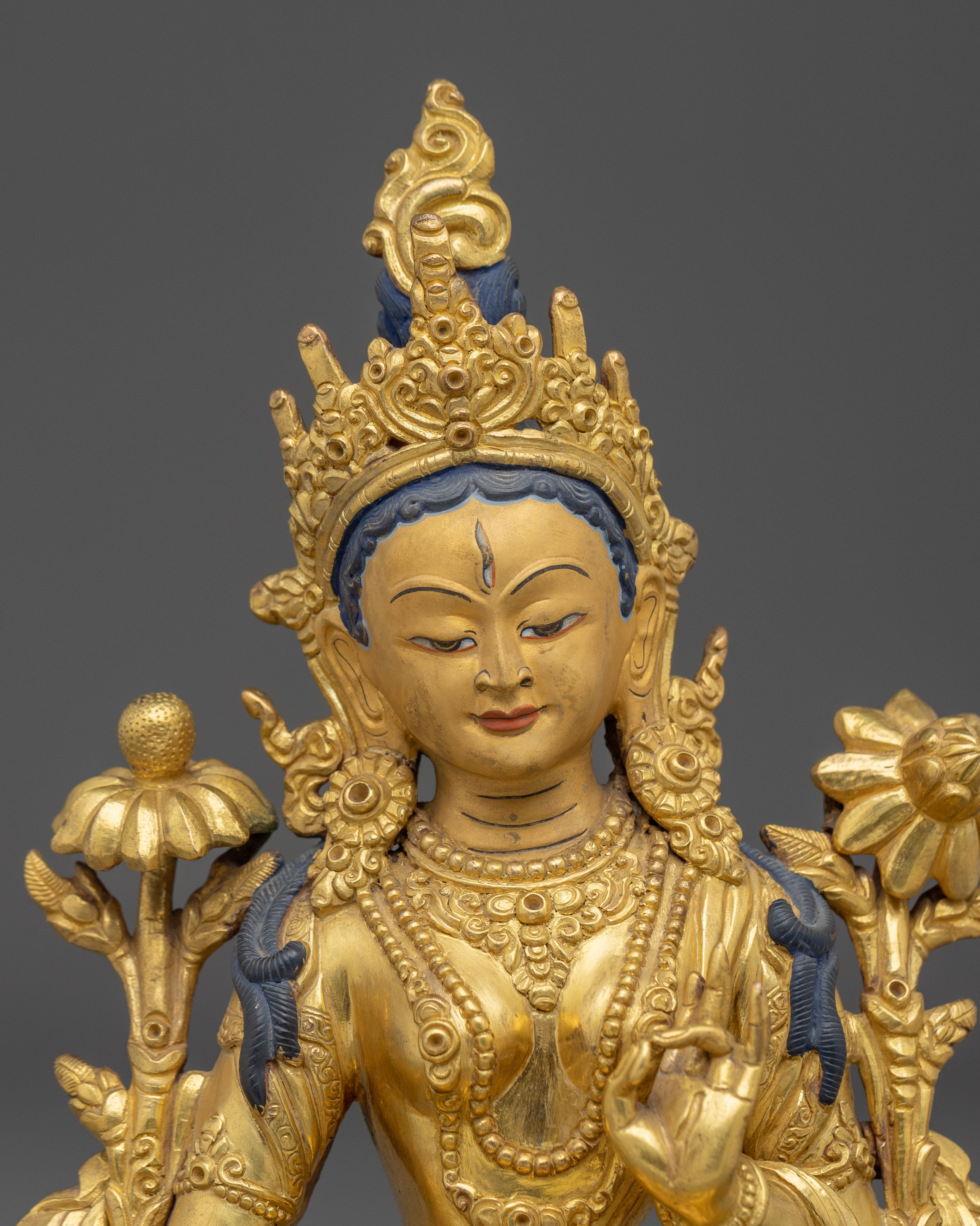 Traditional Sita Tara Spiritual Sculpture | Tibetan Goddess Tara Statue