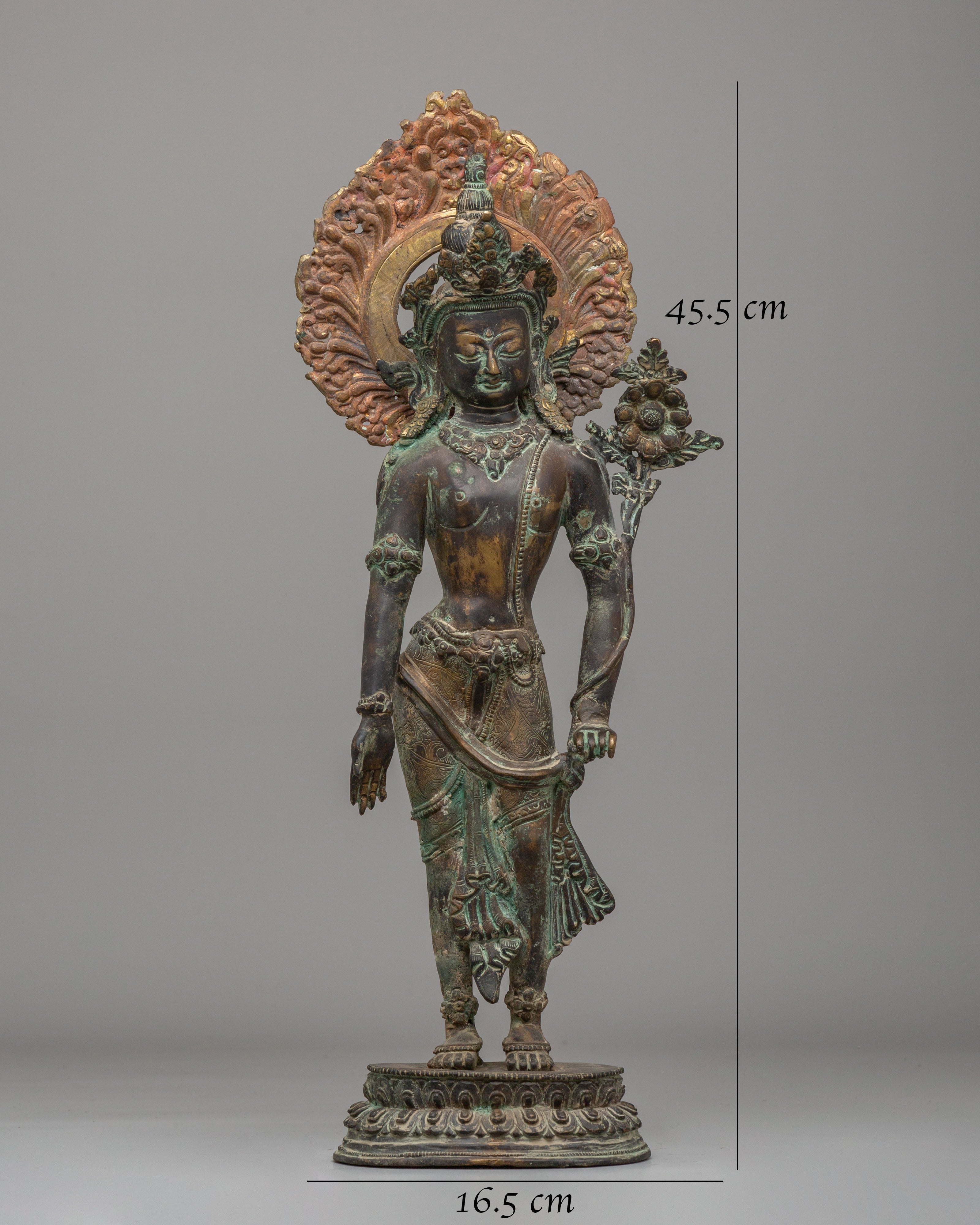 Himalayan Padmapani Figurine | Tibetan Avalokiteshvara Statue