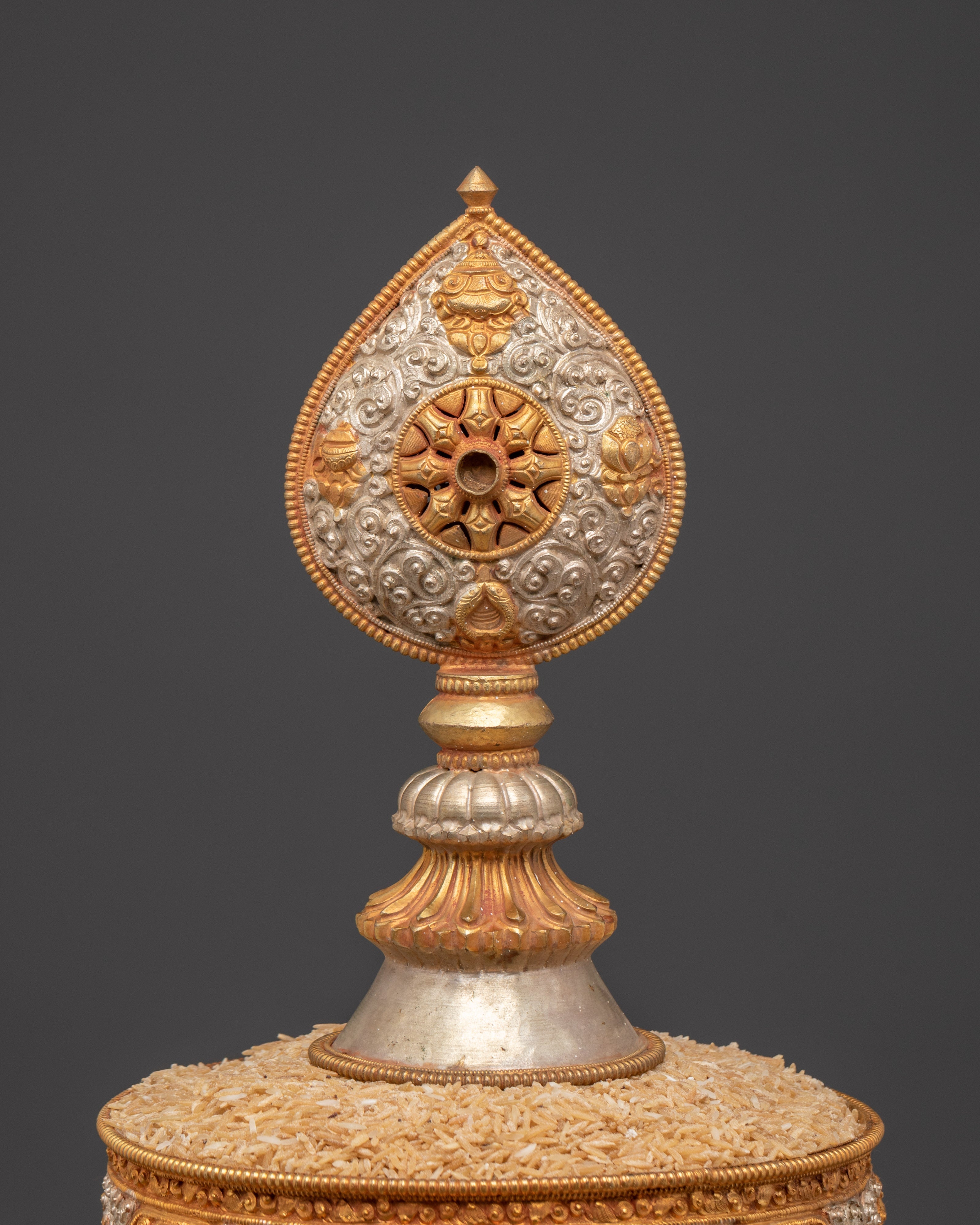 Elegant Himalayan Mandala Set | Crafted with Copper, Gold and Silver Plated