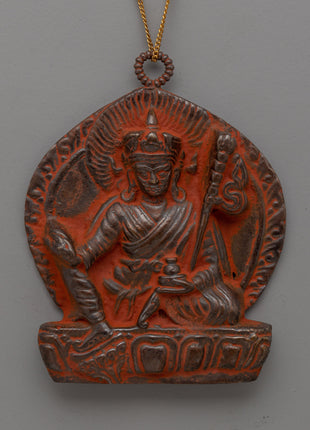 Sacred Buddhist Brass Guru Rinpoche Locket 