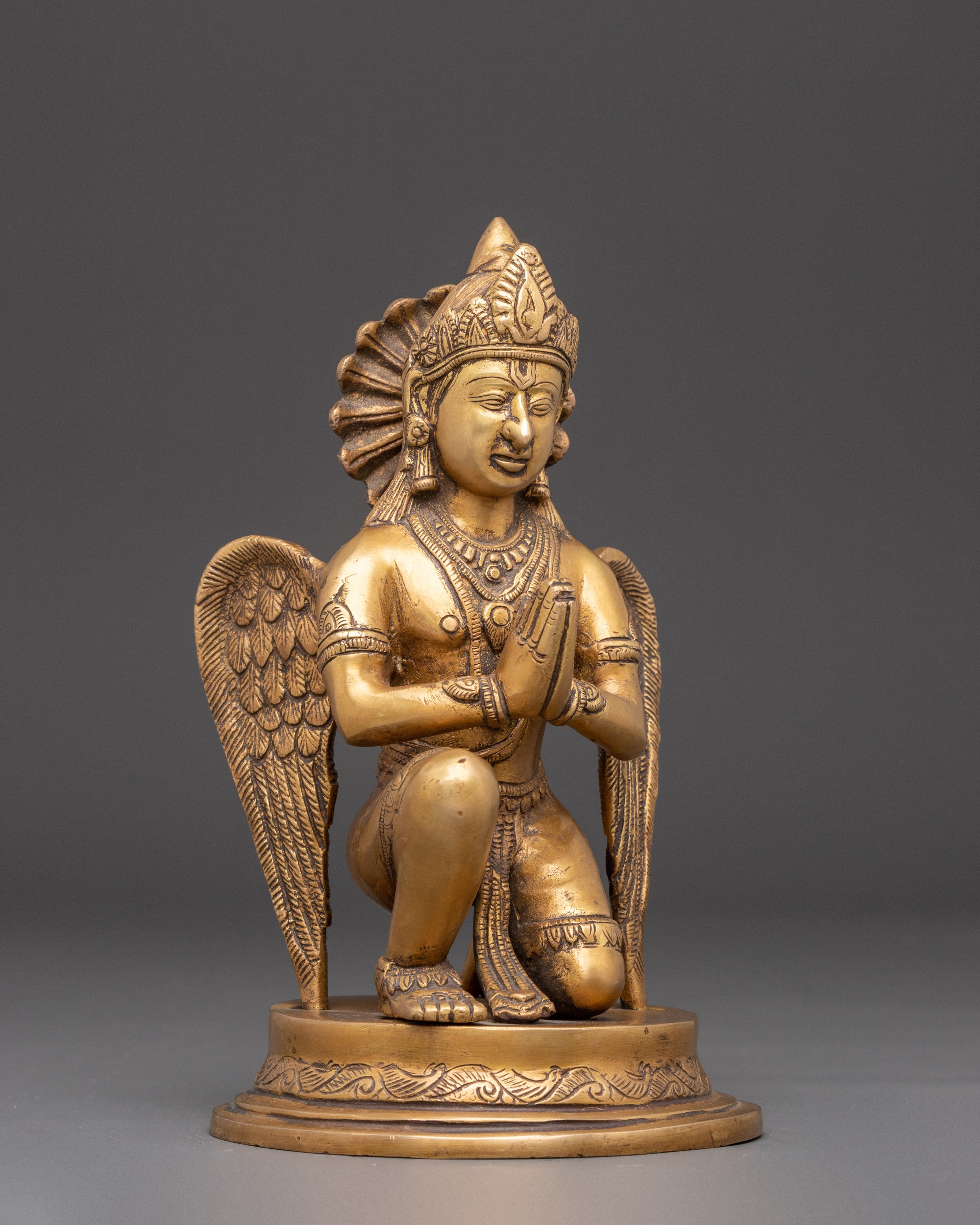 Sacred Buddhist Deity Garuda | Mythical Bird Sculpture