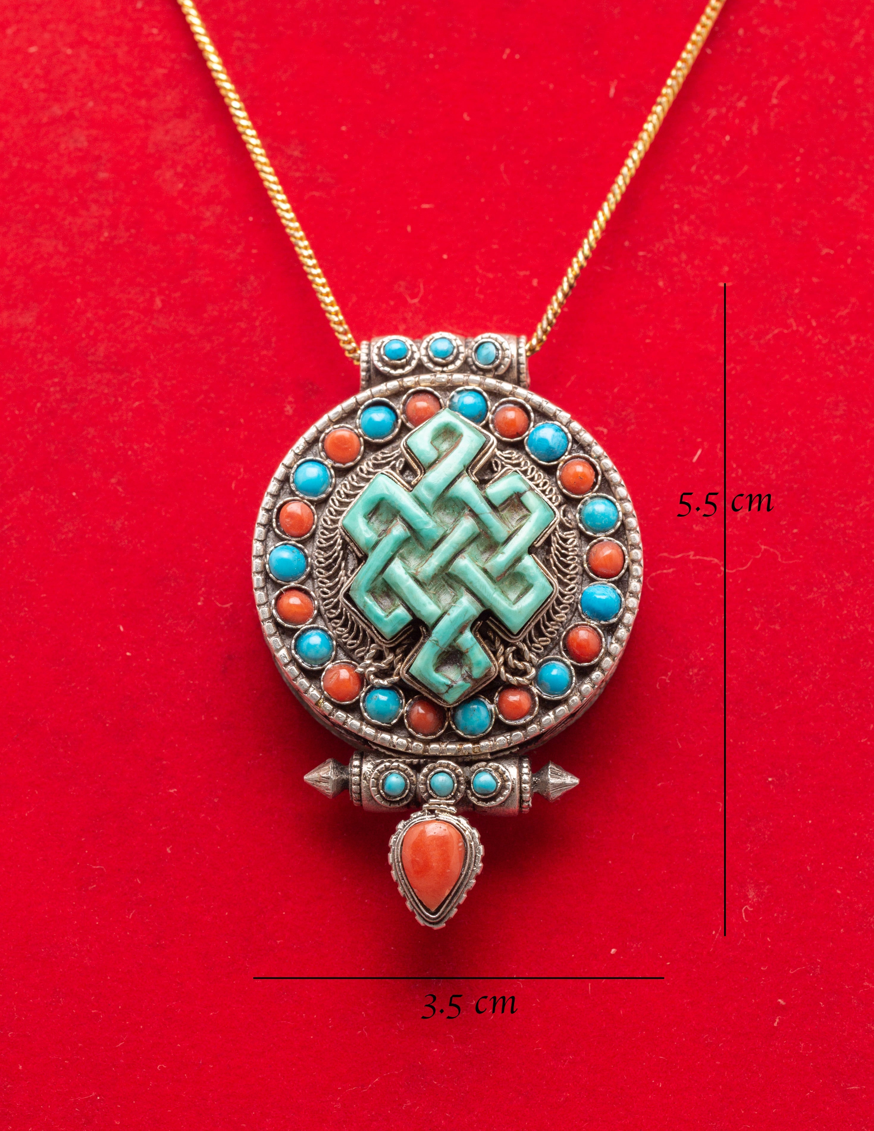 Tibetan Ghau Box Amulet | Protection and Prosperity Jewelry
