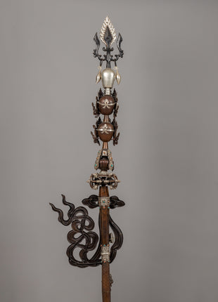 Sacred Khatvanga Staff for Buddhist Rituals | Buddhist Sacred Artifact