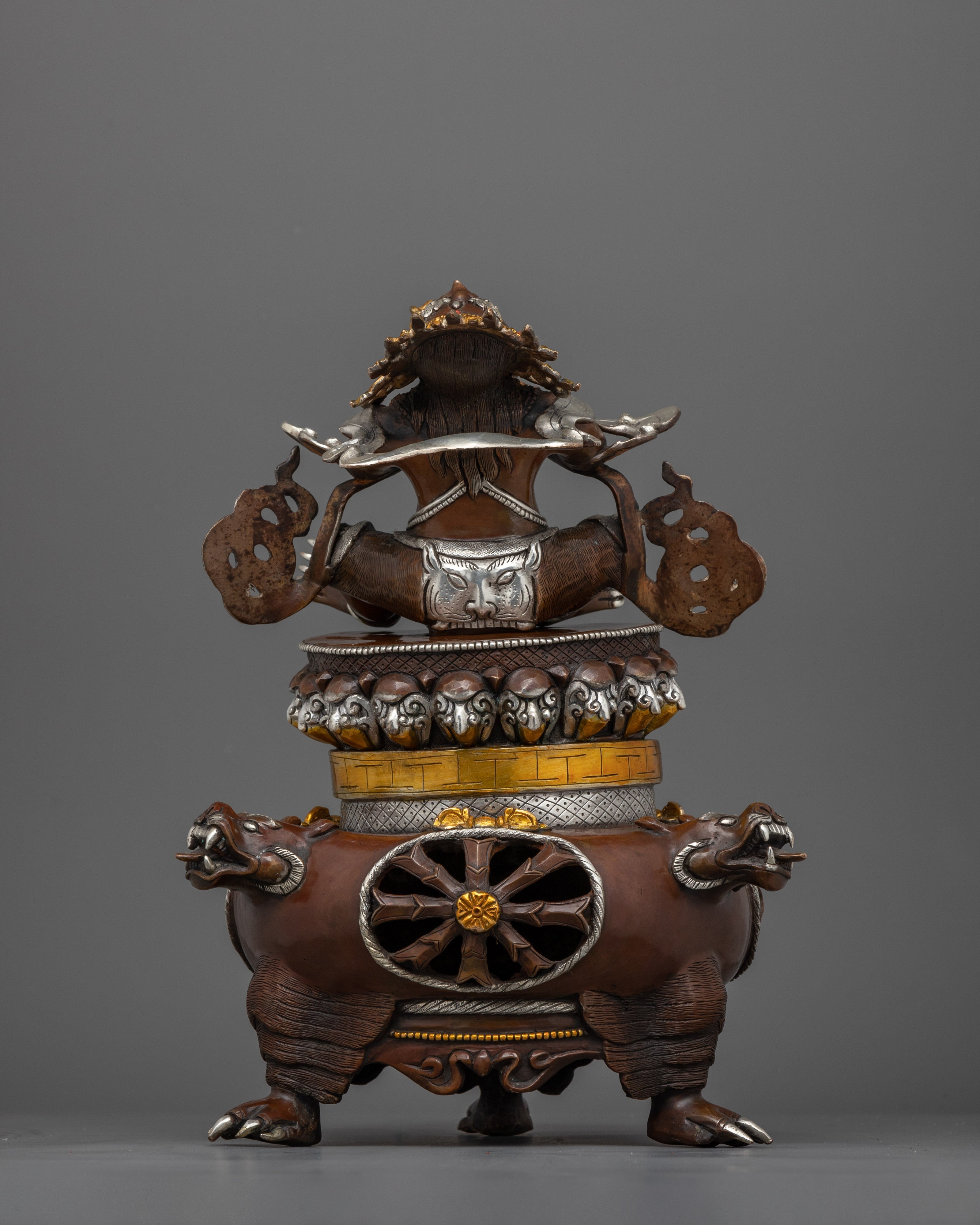 Oxidized Vajradaka Dorje Khandro Statue | Guardian of Wisdom and Power