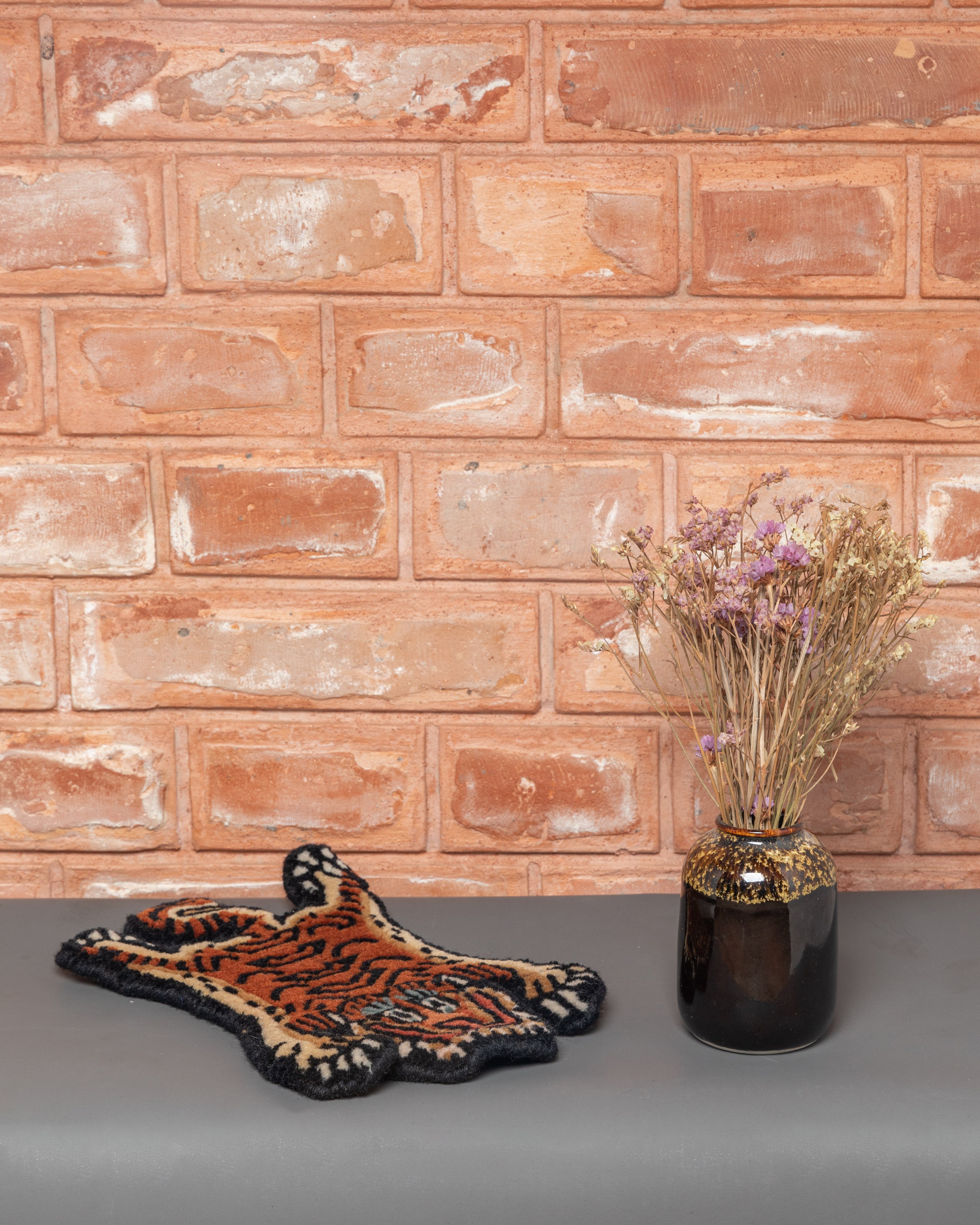 Wool Tiger Design Rug | Tibetan Wool Rug for Spiritual & Home Décor