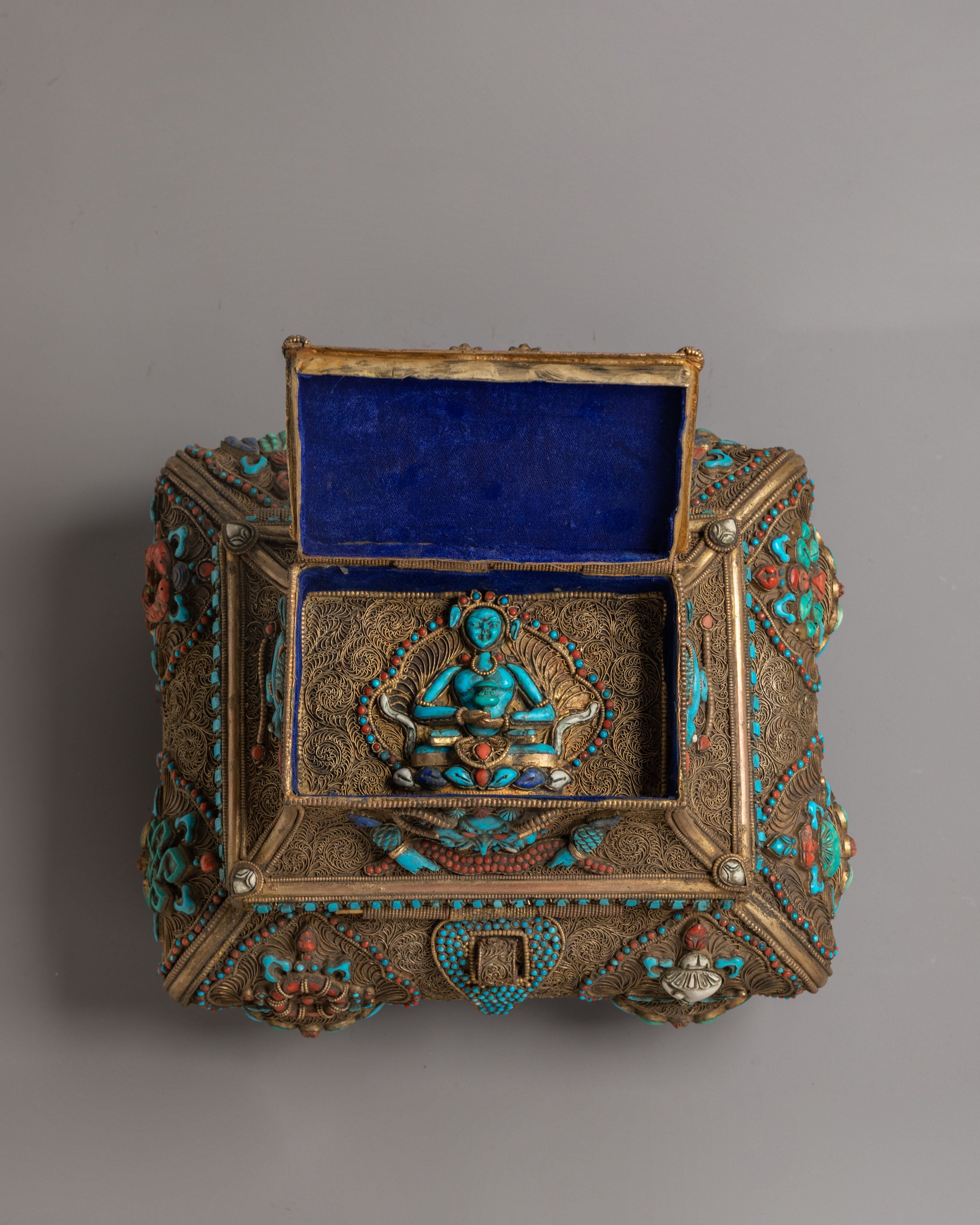 Handmade Tibetan Treasure Box Set | Himalayan Ritual Boxes