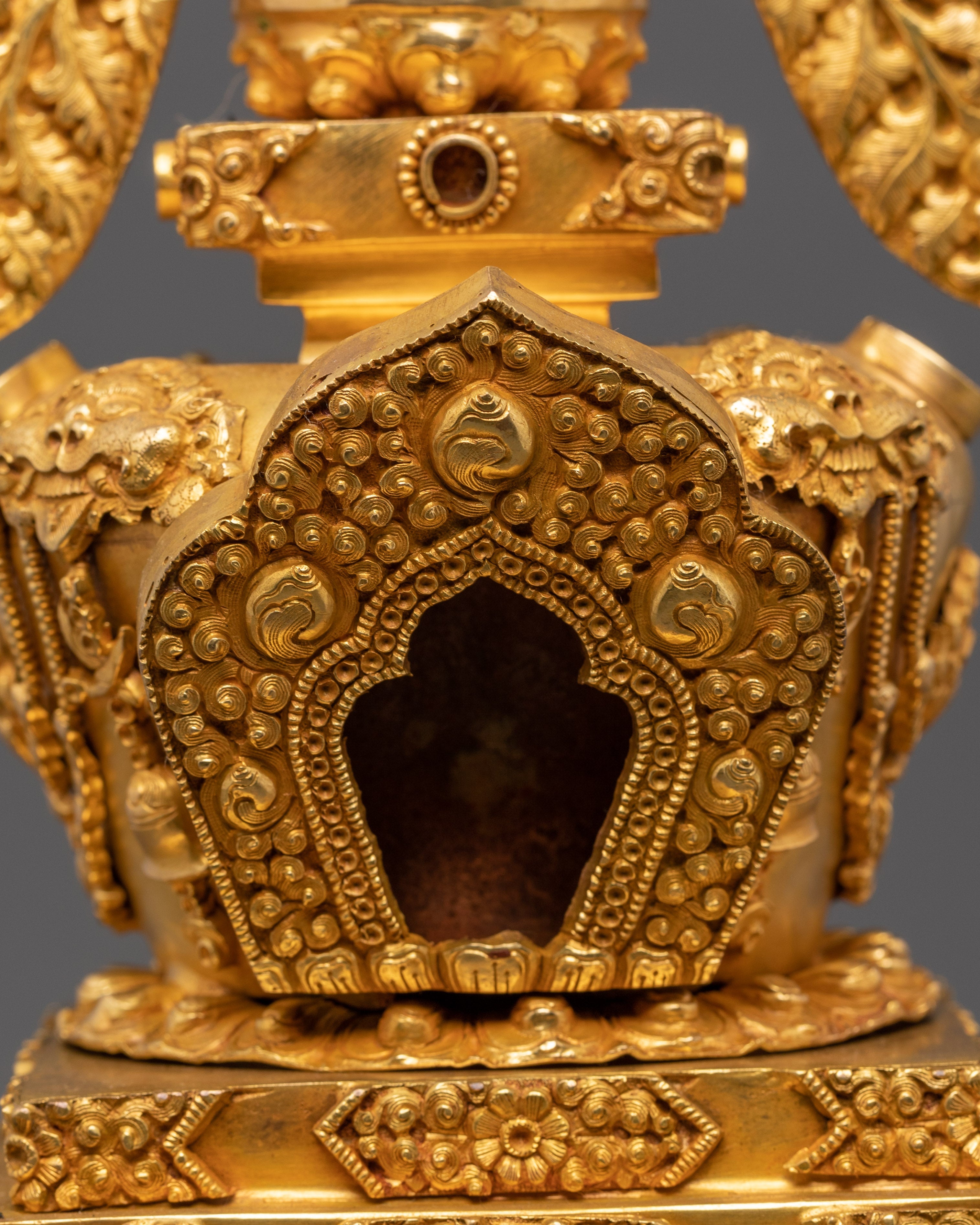 Spiritual Stupa Sculpture | Handcrafted Tibetan Buddhist Art
