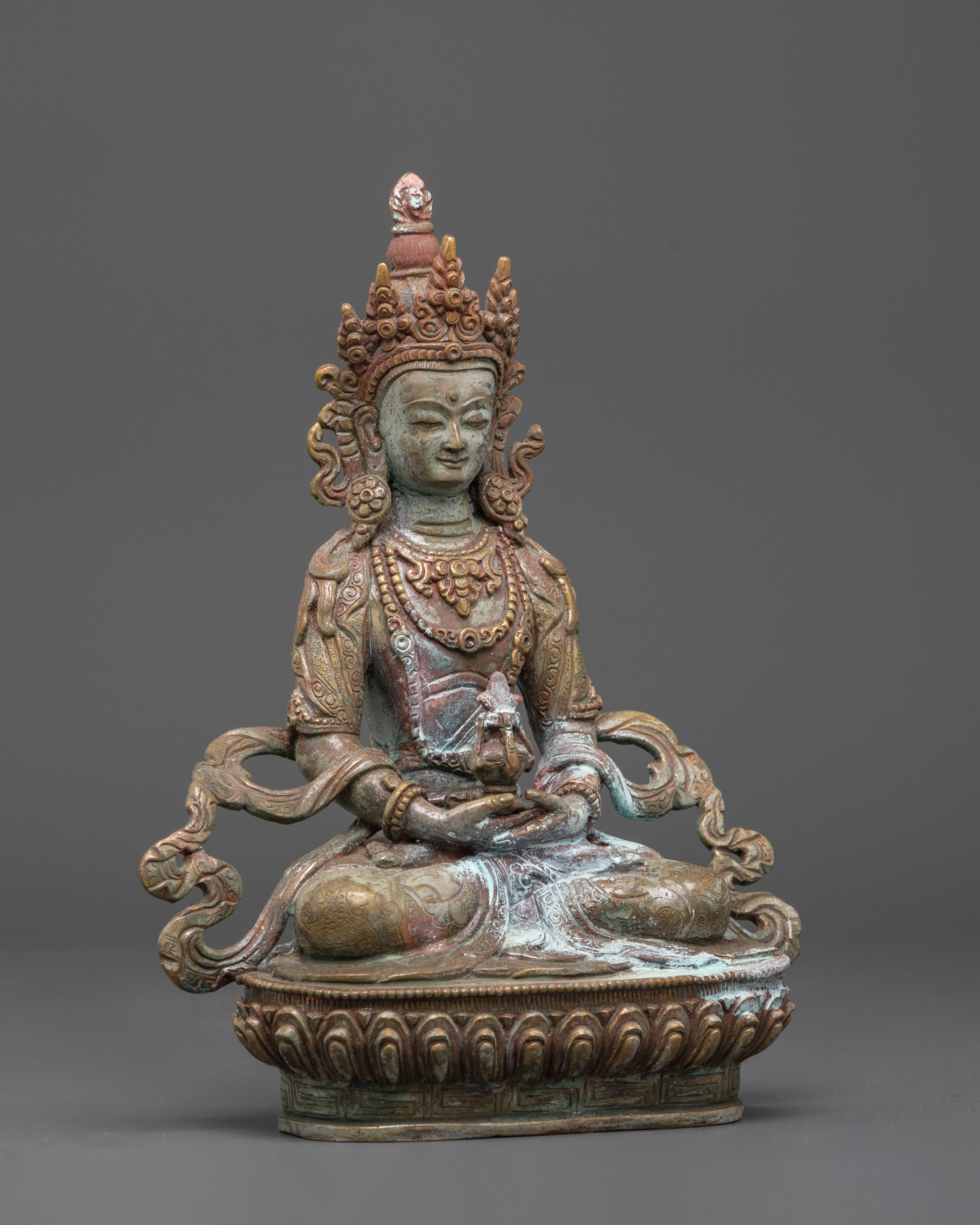 Sacred Amitayus Statue for Spiritual Healing | Spiritual Buddha for Meditation