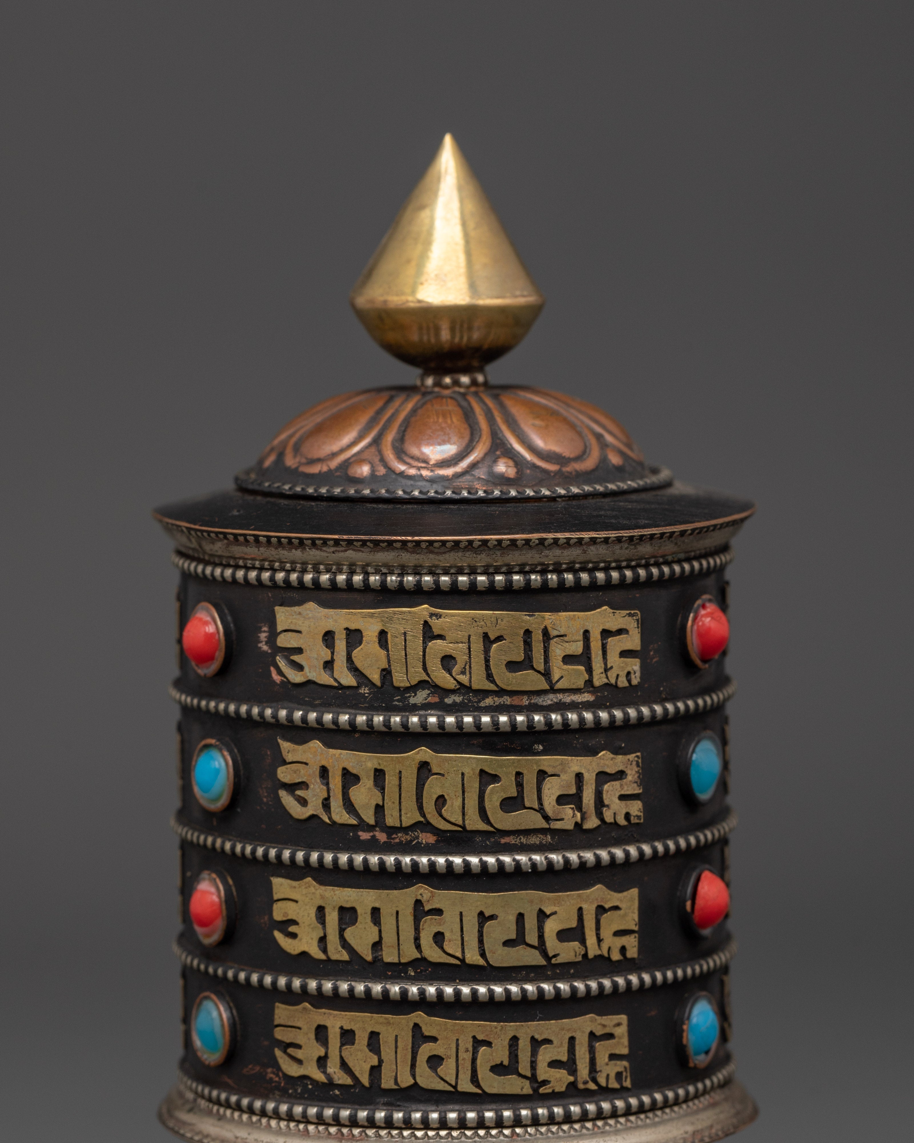 Prayer Wheel for Peace and Inner Focus Daily | Sacred Spinner for Blessings