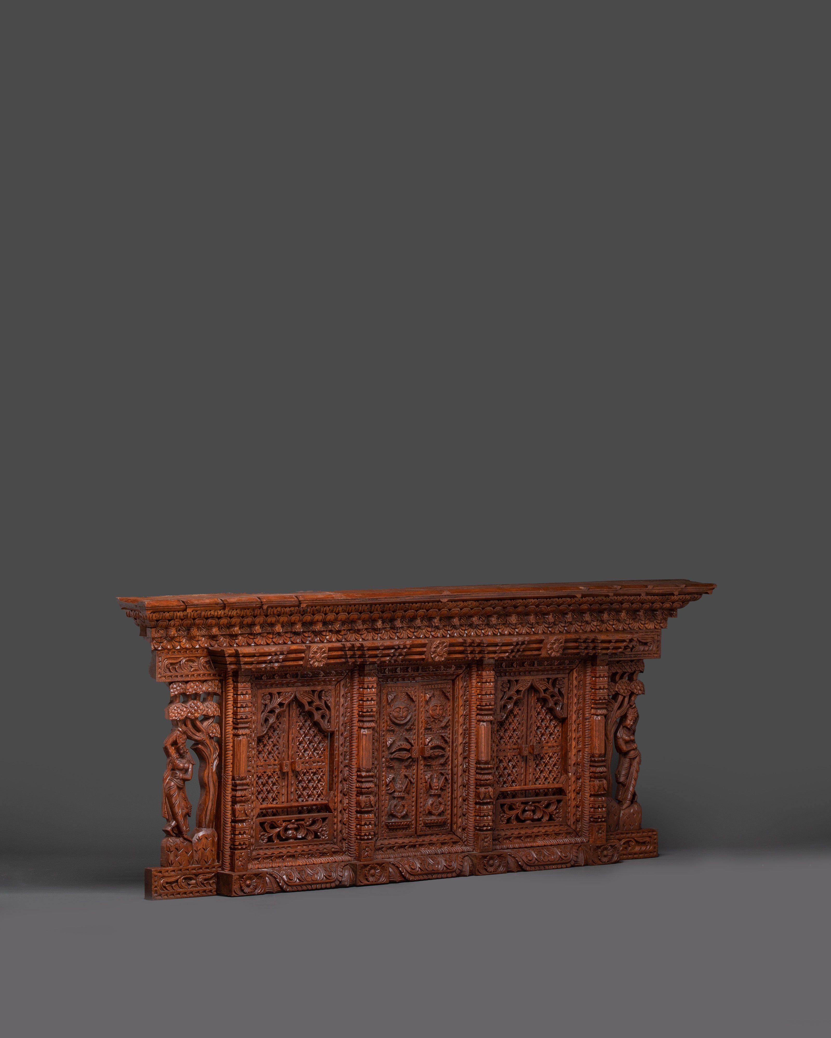 Handcrafted Wooden Sculpture Art | Detailed Carved Woodwork for Your Home